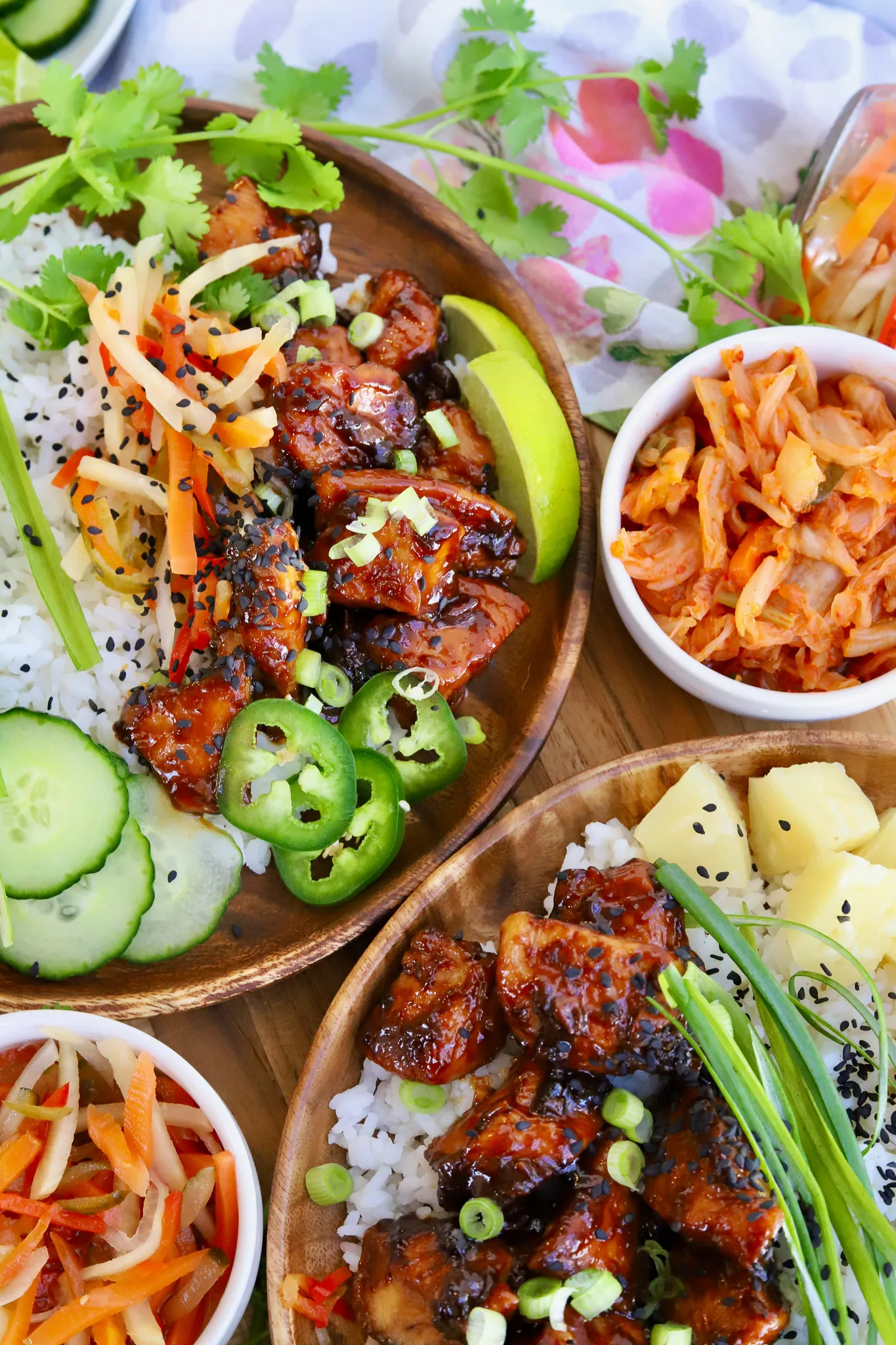 Ginger Chicken Poke Bowl