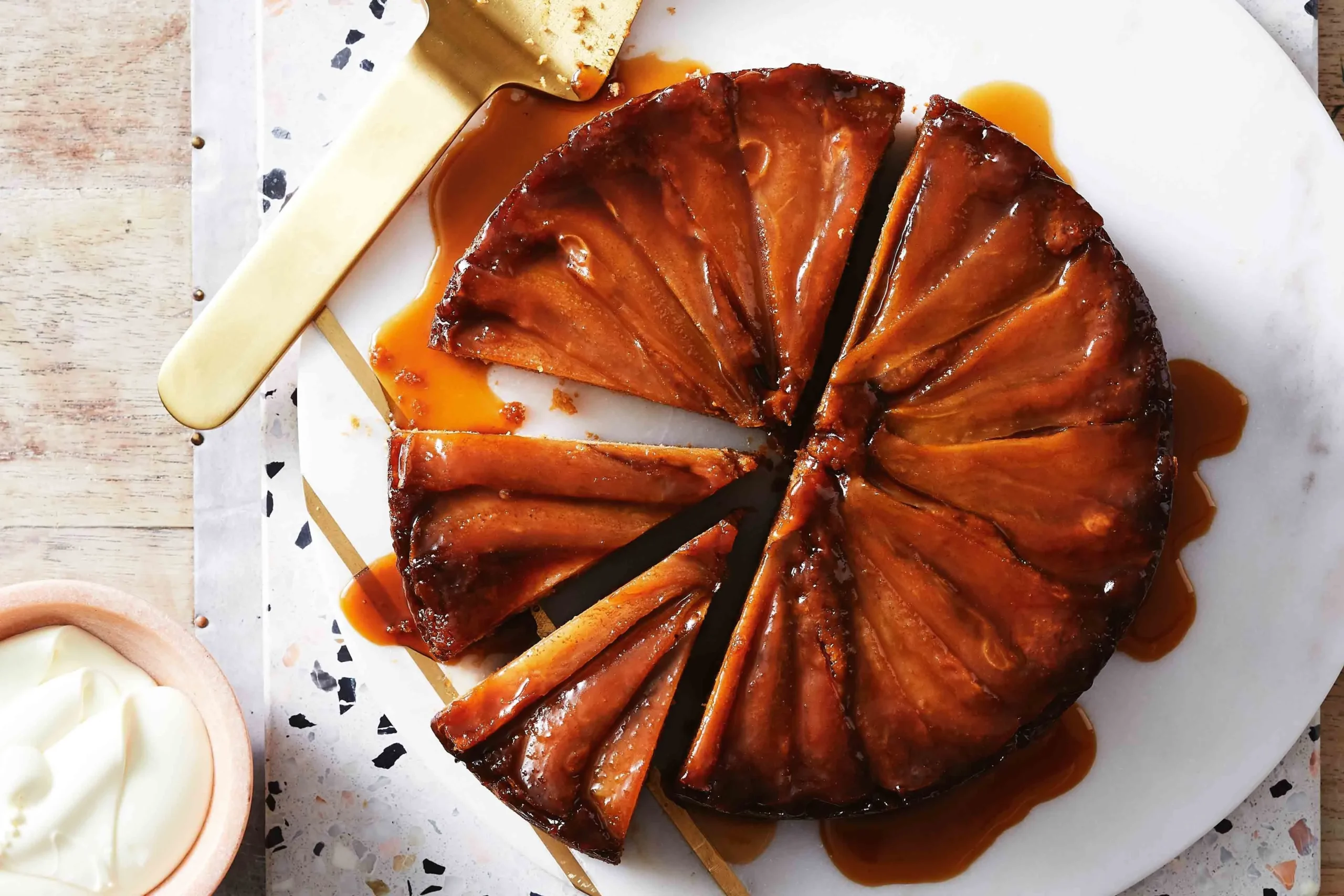 Gingerbread Pear Upside Down Cake