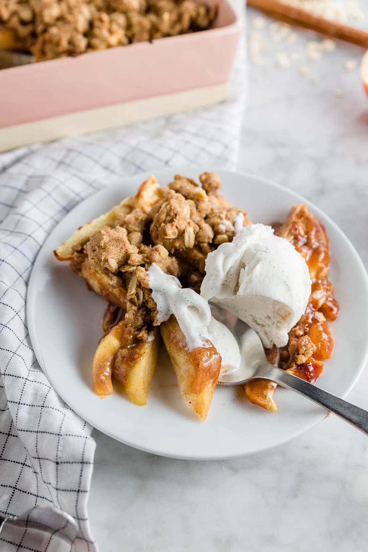Gluten Free Apple Crisp (Dairy Free, Vegan)