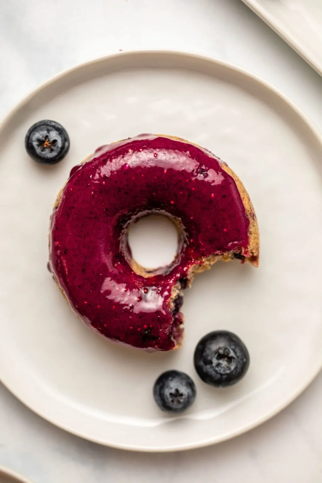 Gluten Free Baked Blueberry Donuts