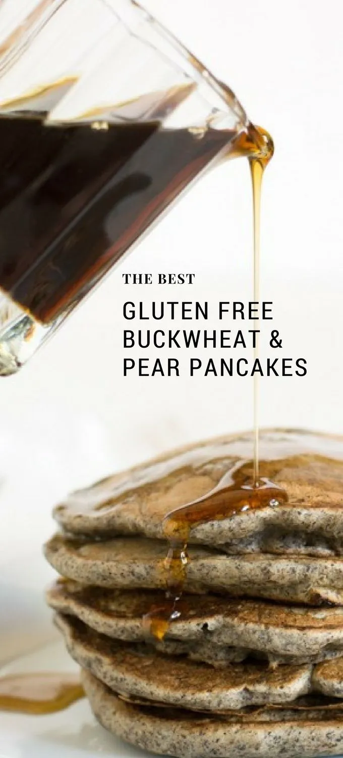 Gluten Free Buckwheat Pear Pancakes