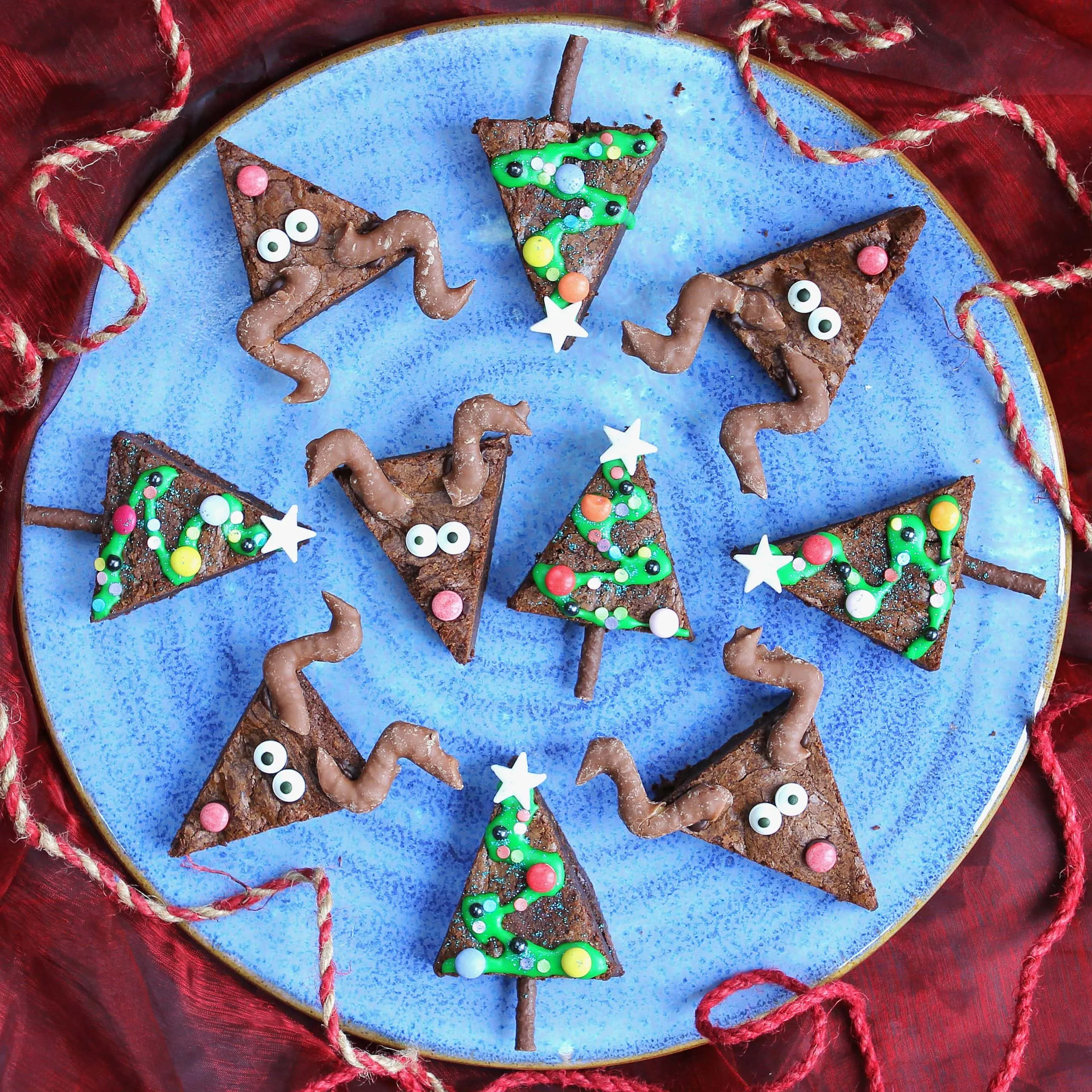 Gluten Free Christmas Brownies