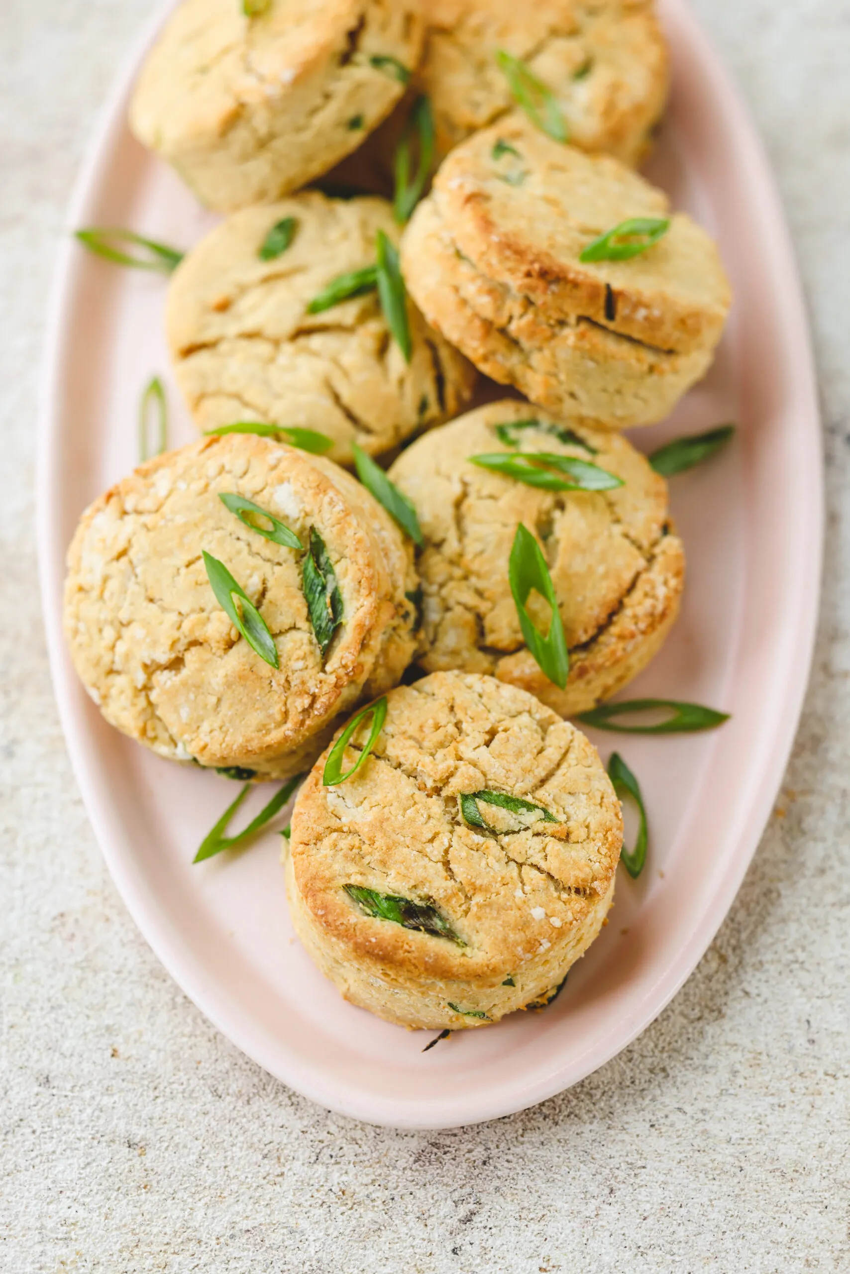 Gluten Free Ham Cheese Scallion Biscuits