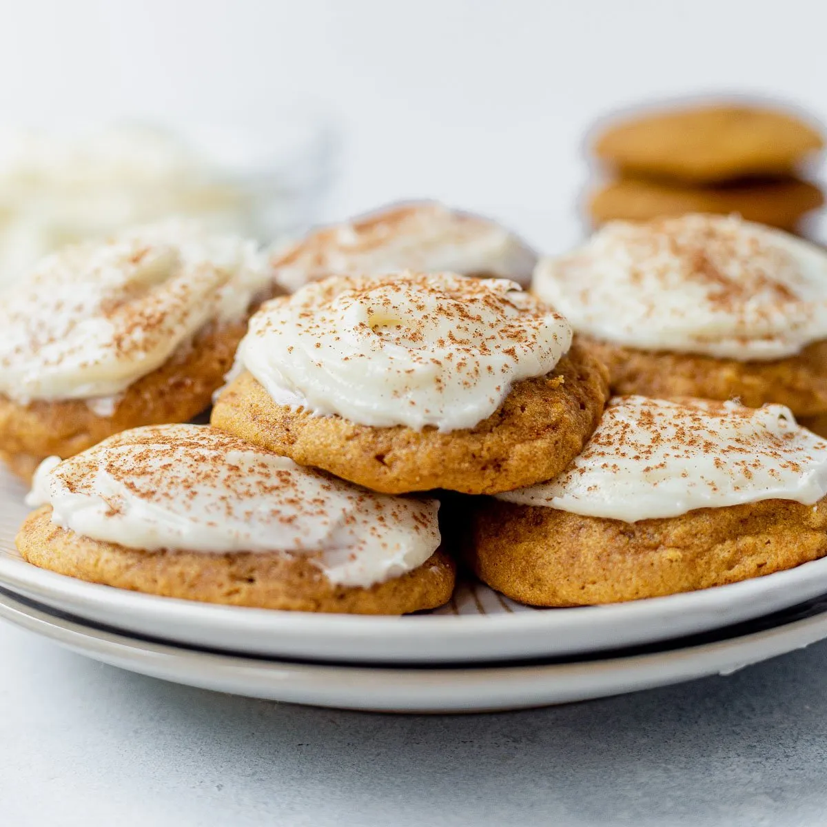 Gluten Free Pumpkin Cookies with Cream Cheese Frosting