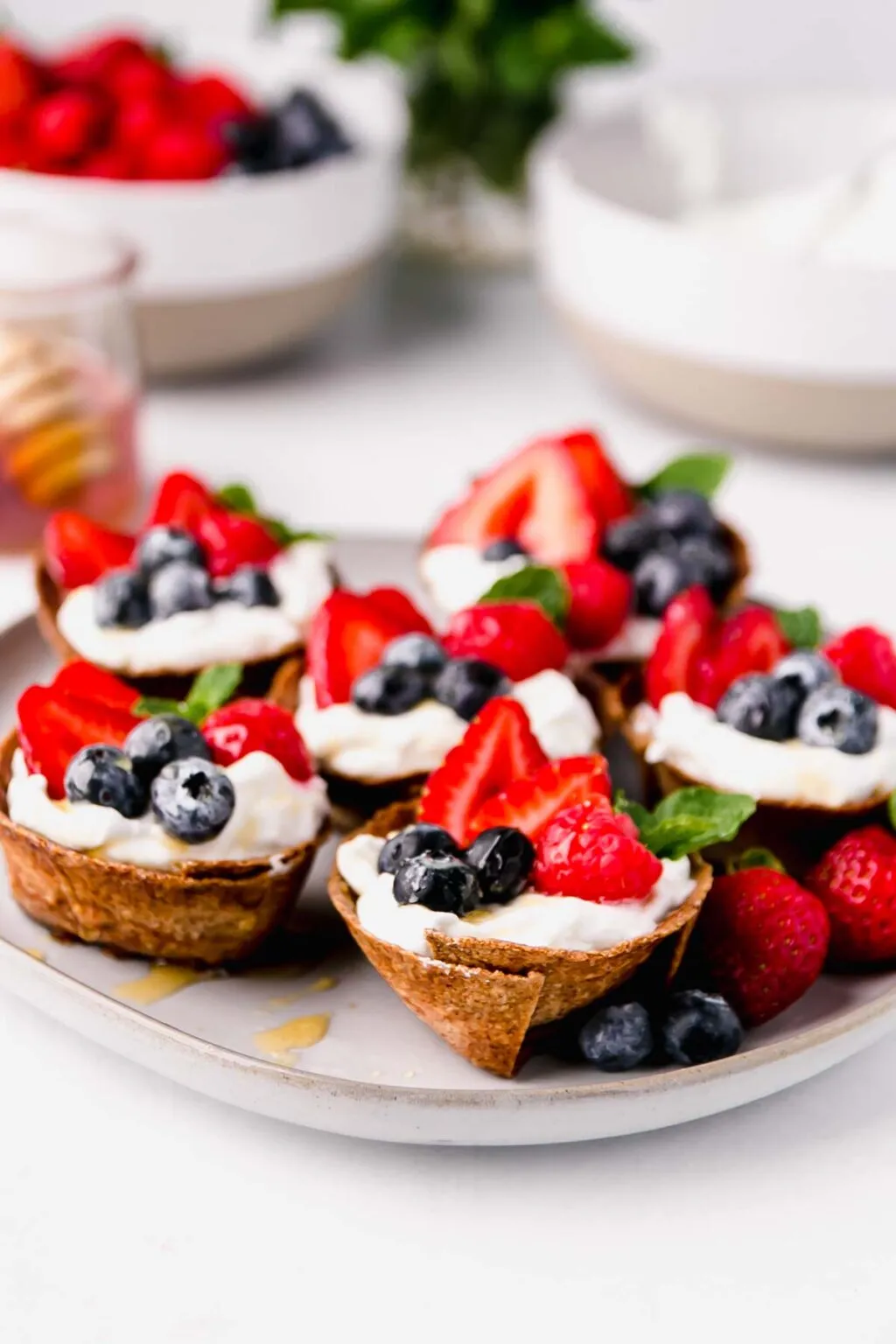 Gluten Free Tortilla Dessert Cups
