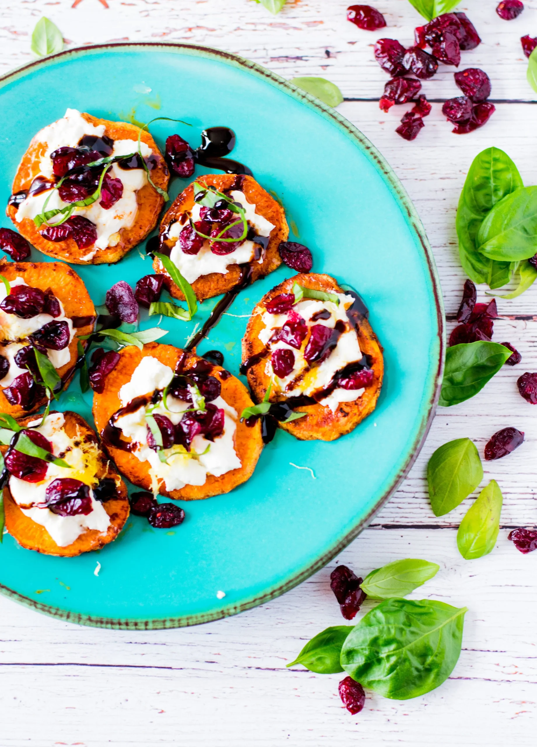 Goat Cheese Sweet Potato and Crouton Omelets