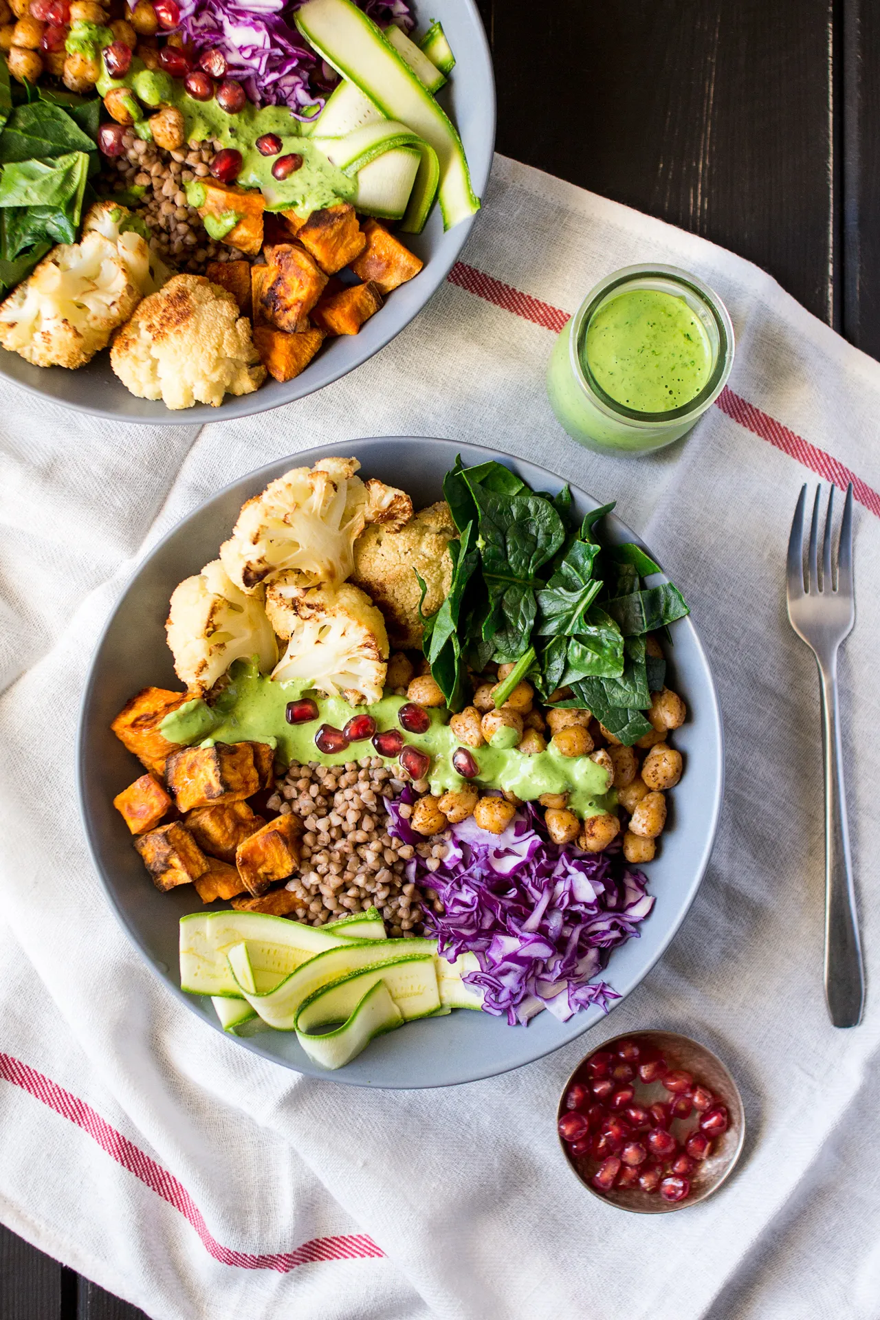 Goodness Bowl with a Green Sauce