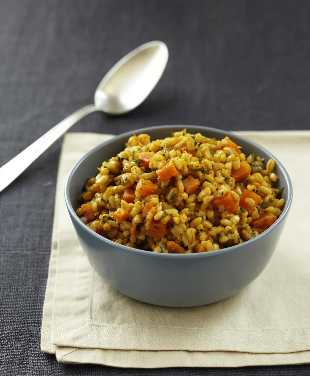 Grain Barley and Sweet Potato Pilaf