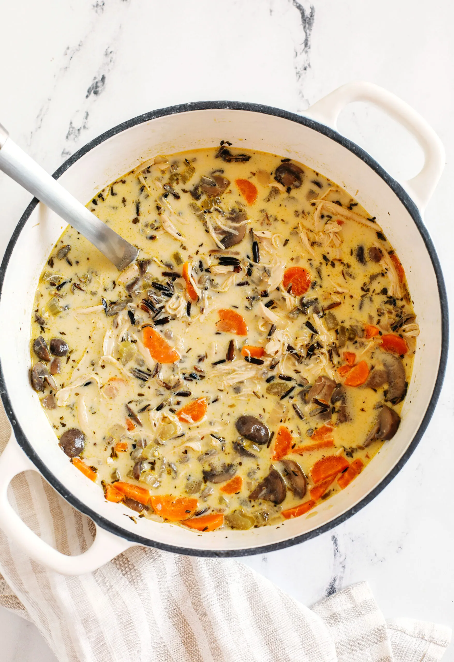 Grandma Lori's Instant Pot Creamy Chicken and Wild Rice Soup