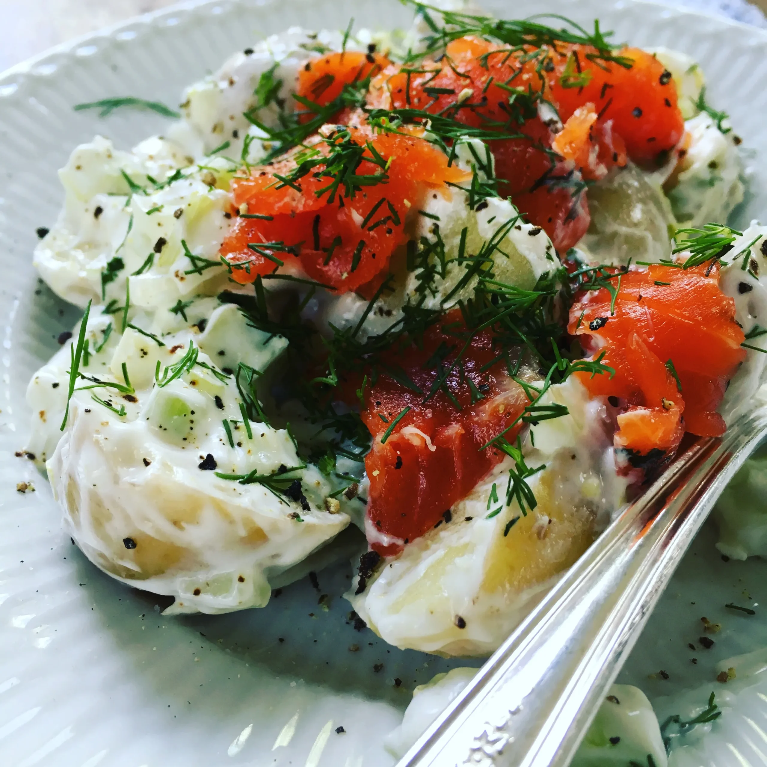 Gravlax with Russian Salad