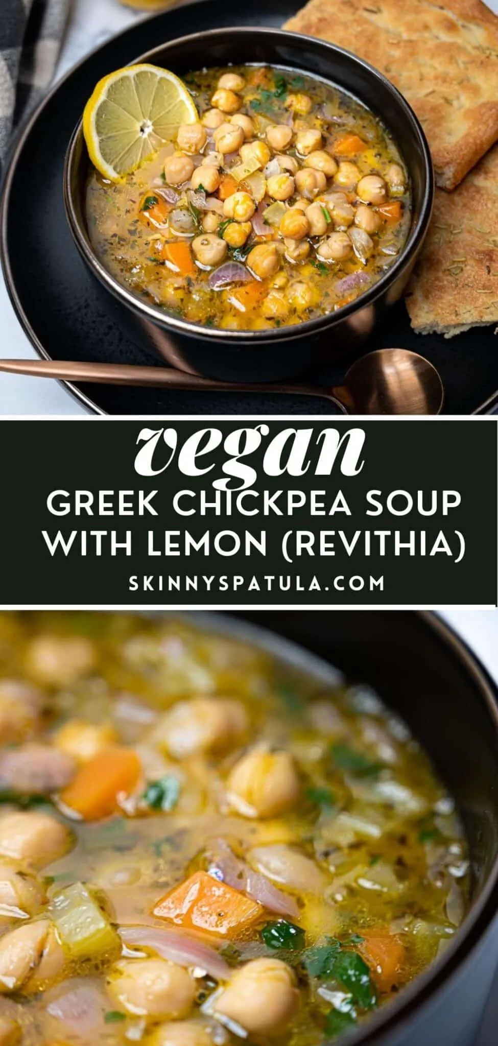 Greek Chickpea Soup Lemon Revithia