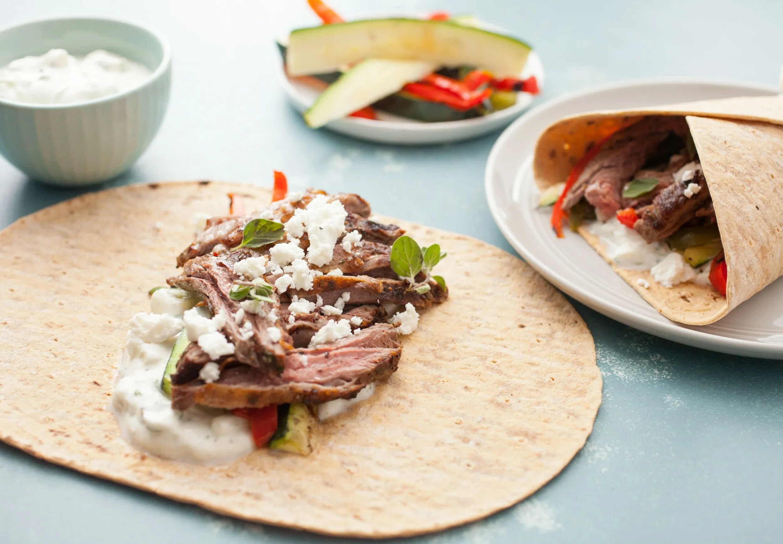 Greek Grilled Skirt Steak