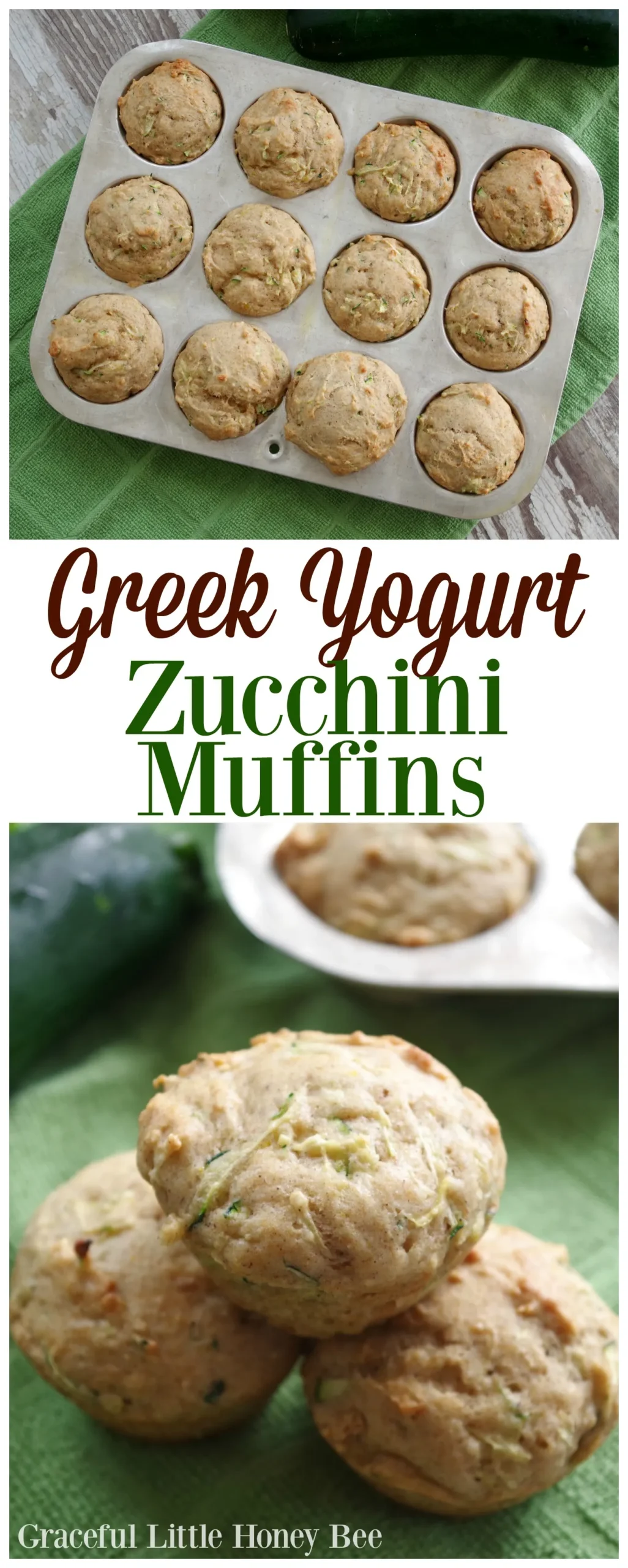 Greek Yogurt Zucchini Muffins