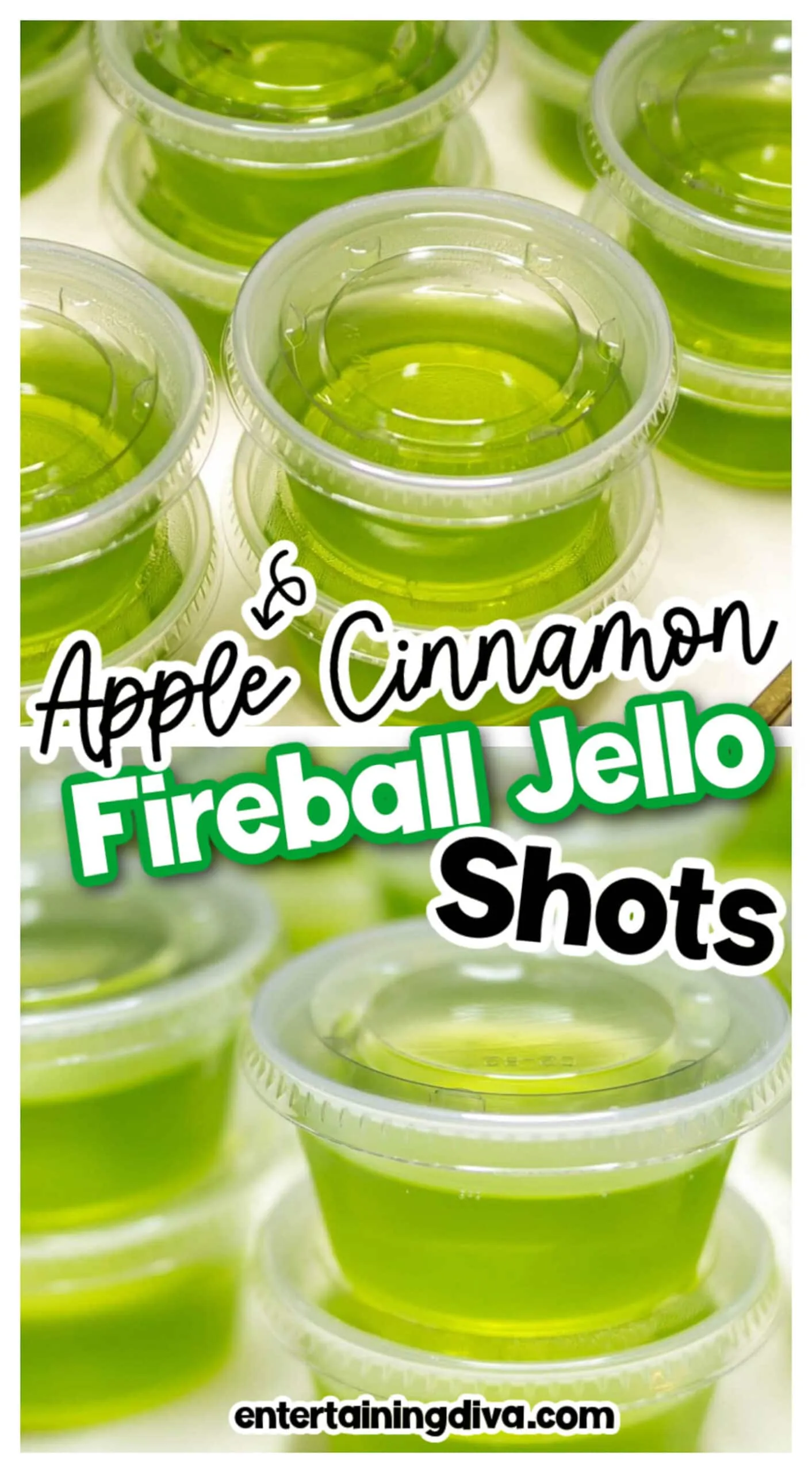 Green Apple Fireball Jello Shots