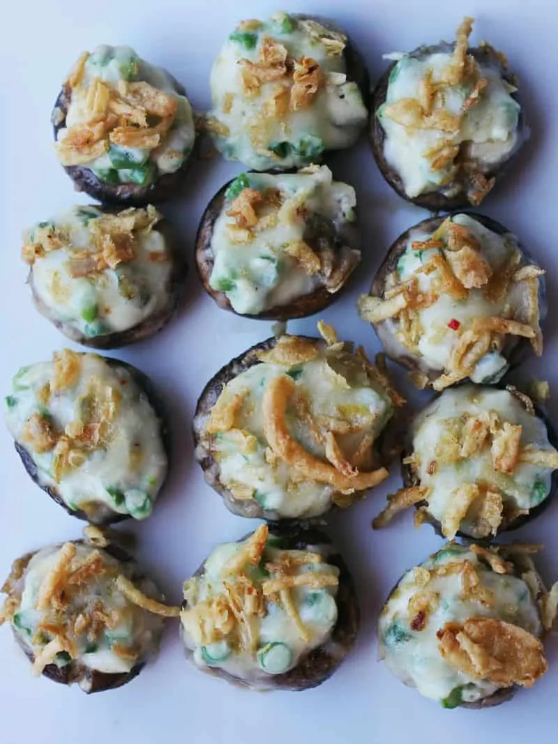 Green Bean Casserole Stuffed Mushrooms