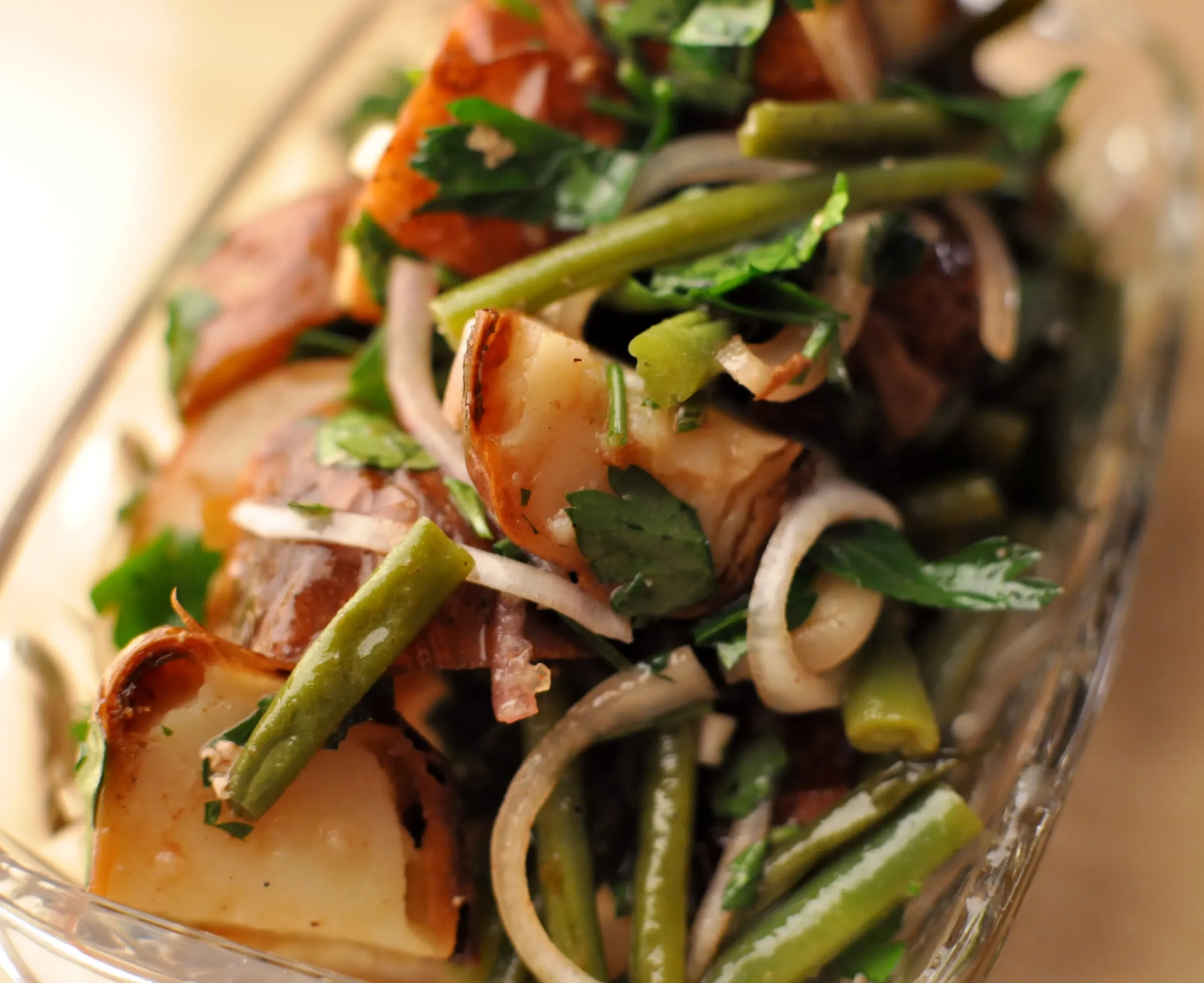 Green Bean and Potato Salad with a Bacon Vinaigrette