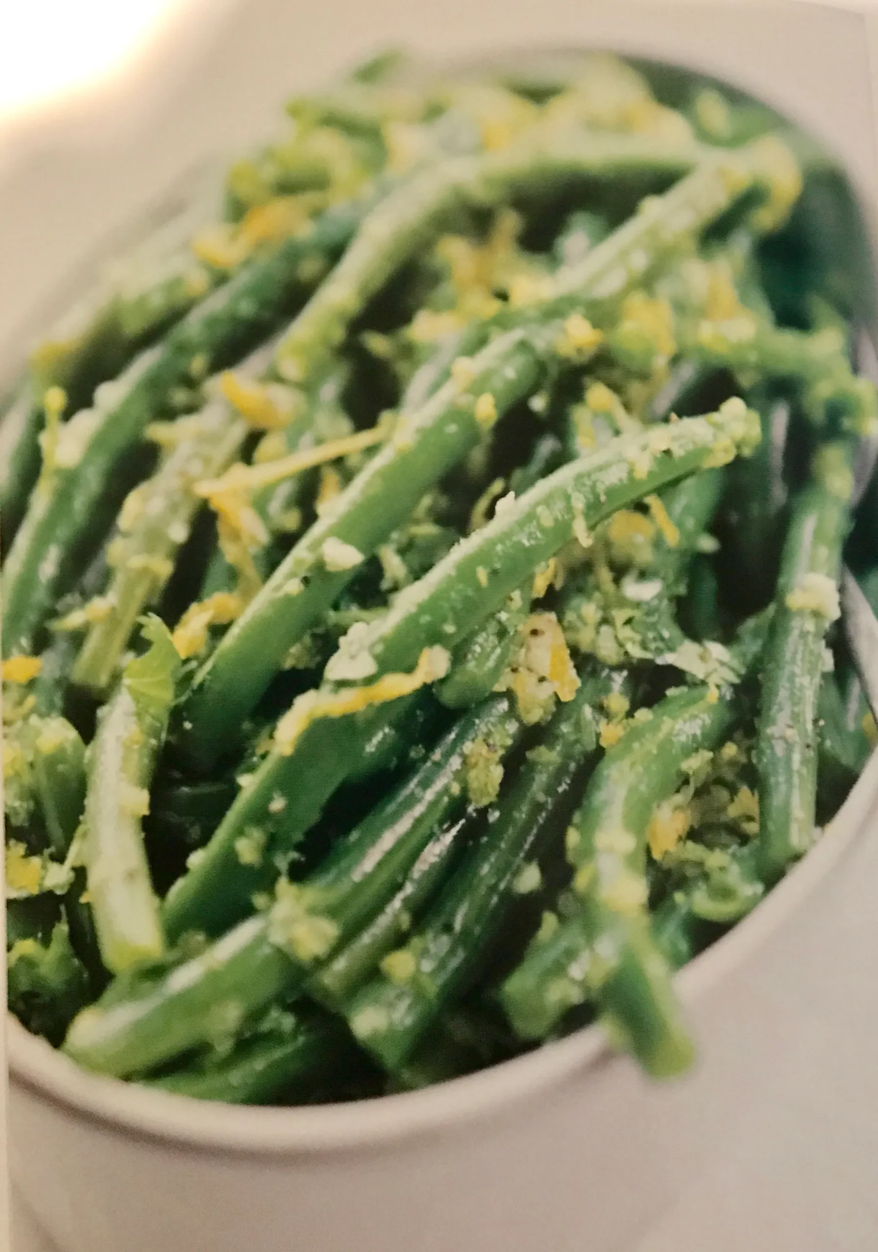 Green Beans with Green Olive Dressing