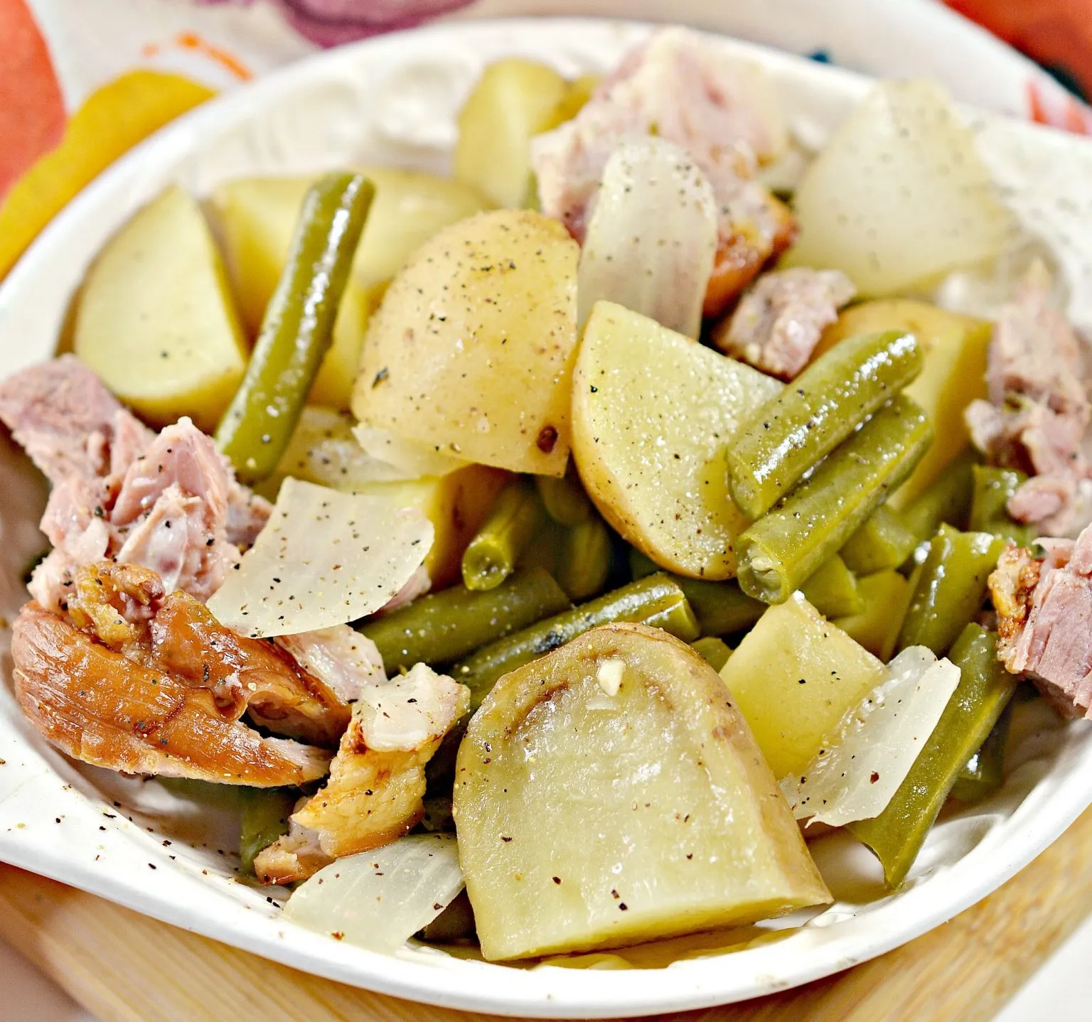 Green Beans with Ham and Potatoes