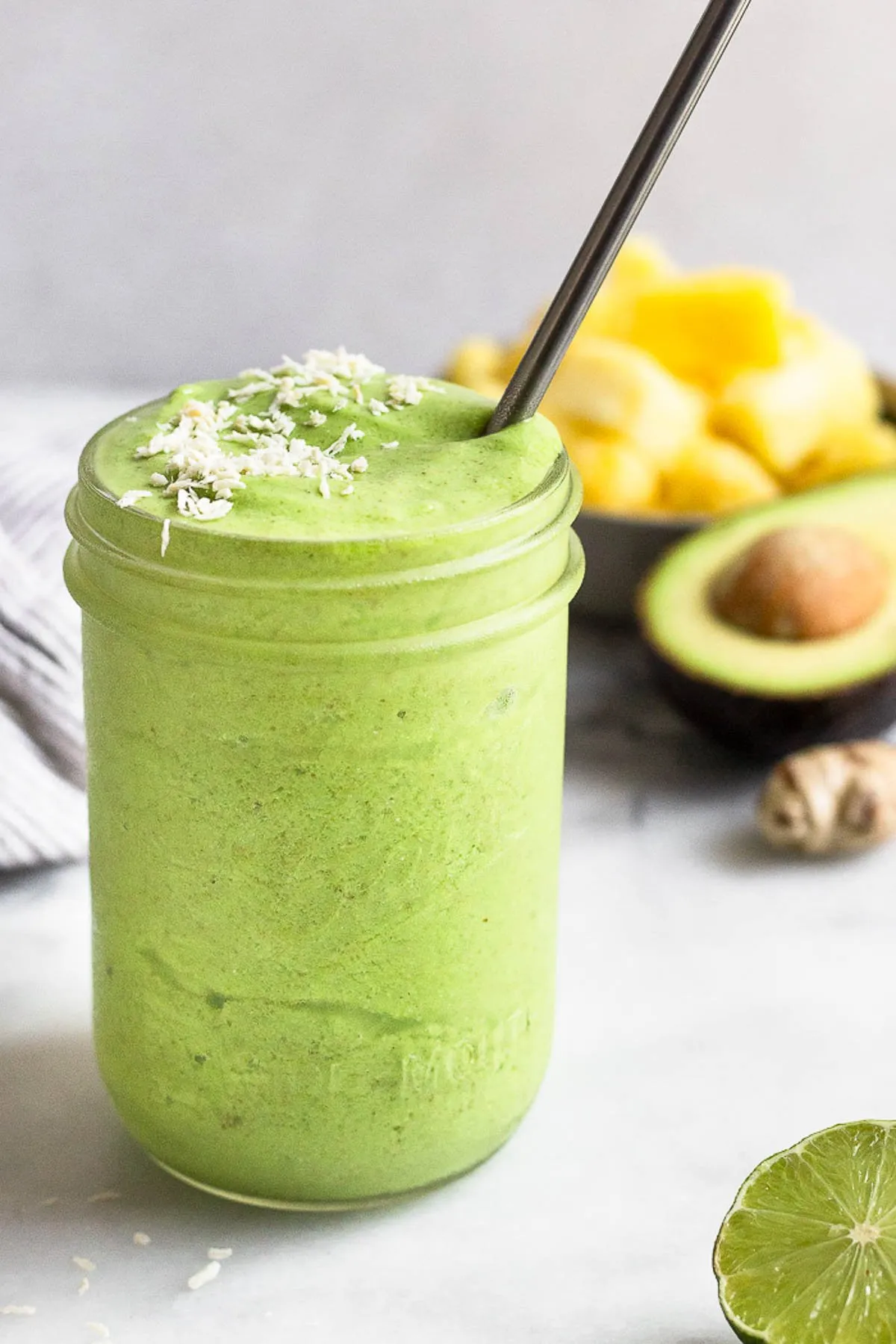 Green Protein Coconut Smoothie Dairy Free