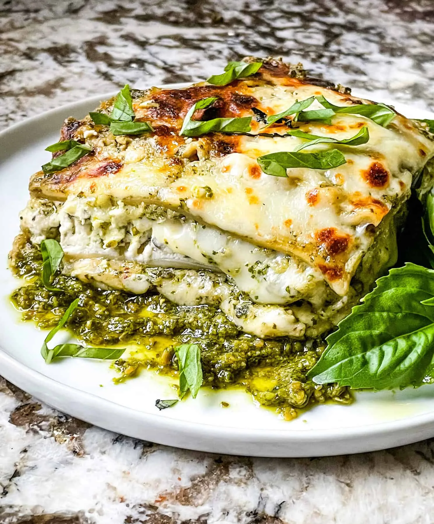 Green Tea Pesto Potato Lasagna