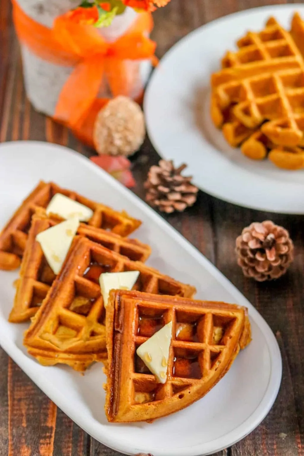 Grill Pan Pumpkin Spice Waffles