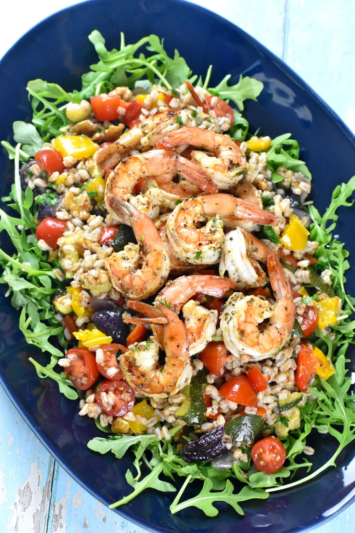 Grill Roasted Vegetable Farro Salad