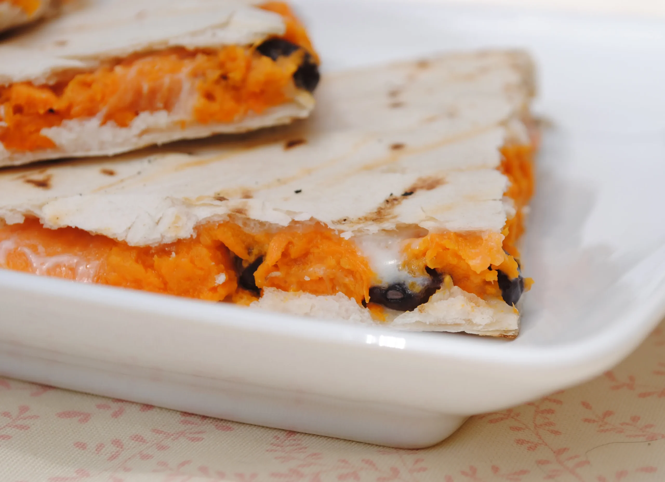 Grilled Black Bean and Sweet Potato Quesadillas