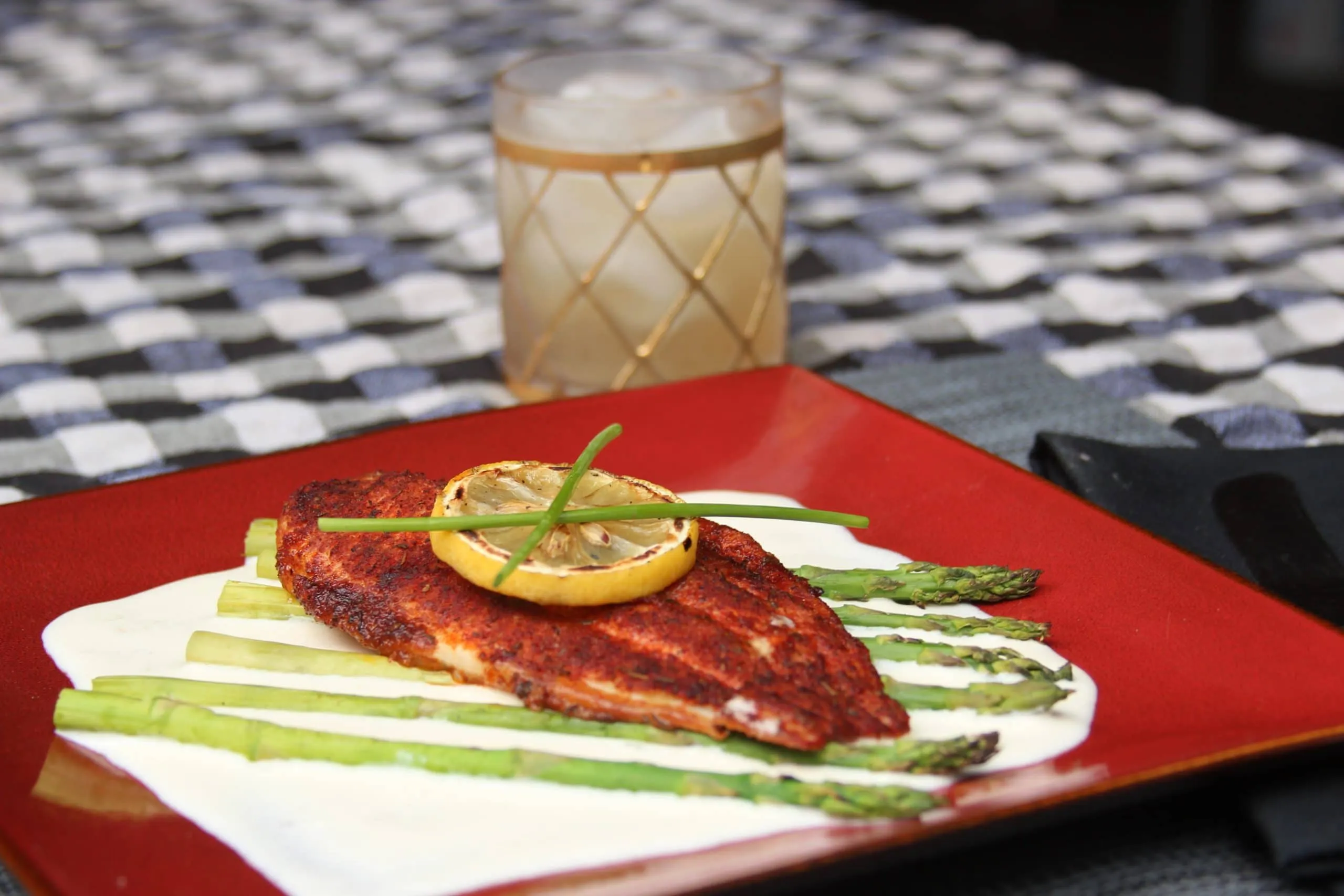Grilled Catfish with Hoisin Peanut Sauce
