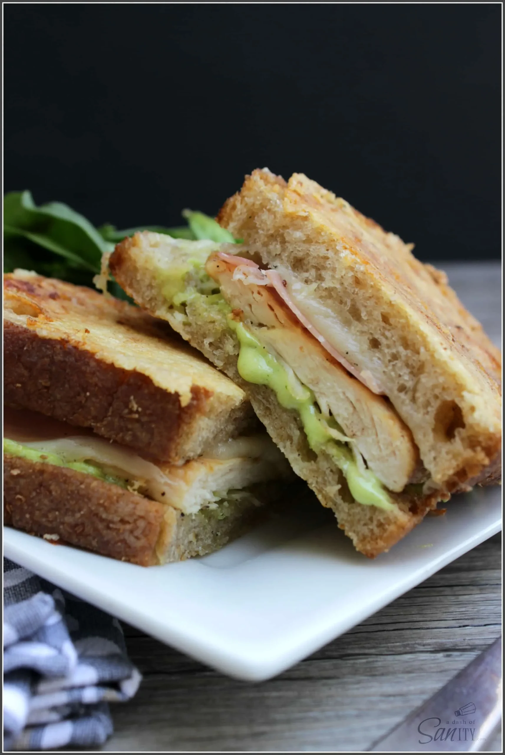 Grilled Chicken Carbonara Sandwich