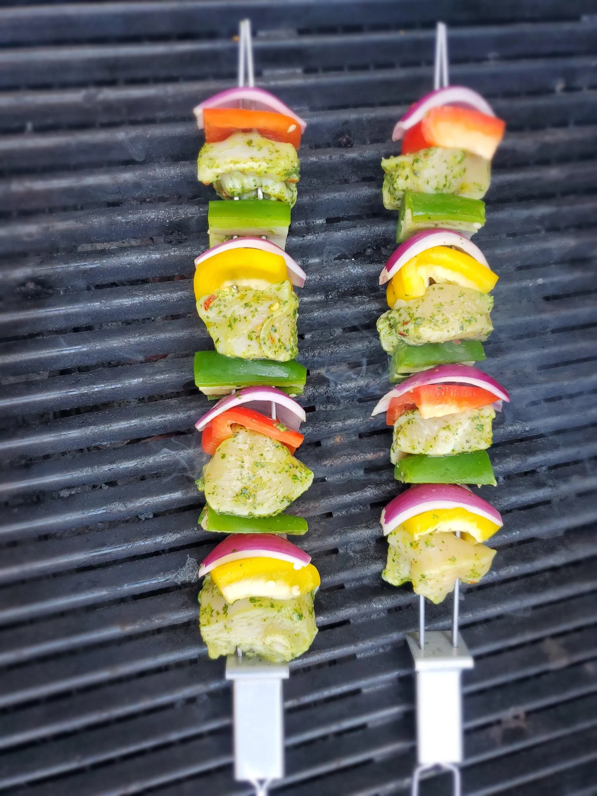 Grilled Chicken Skewers with Chimichurri Sauce