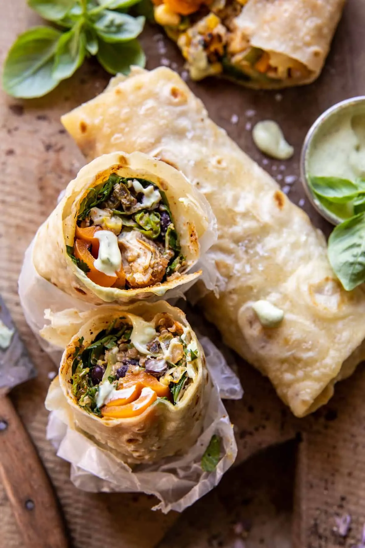 Grilled Fajita Wrap with Grilled Avocados