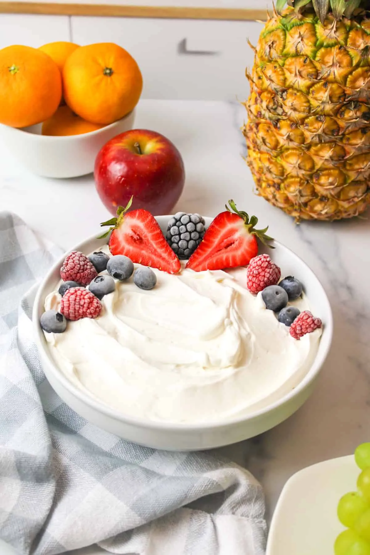 Grilled Fruit with French Vanilla Dip