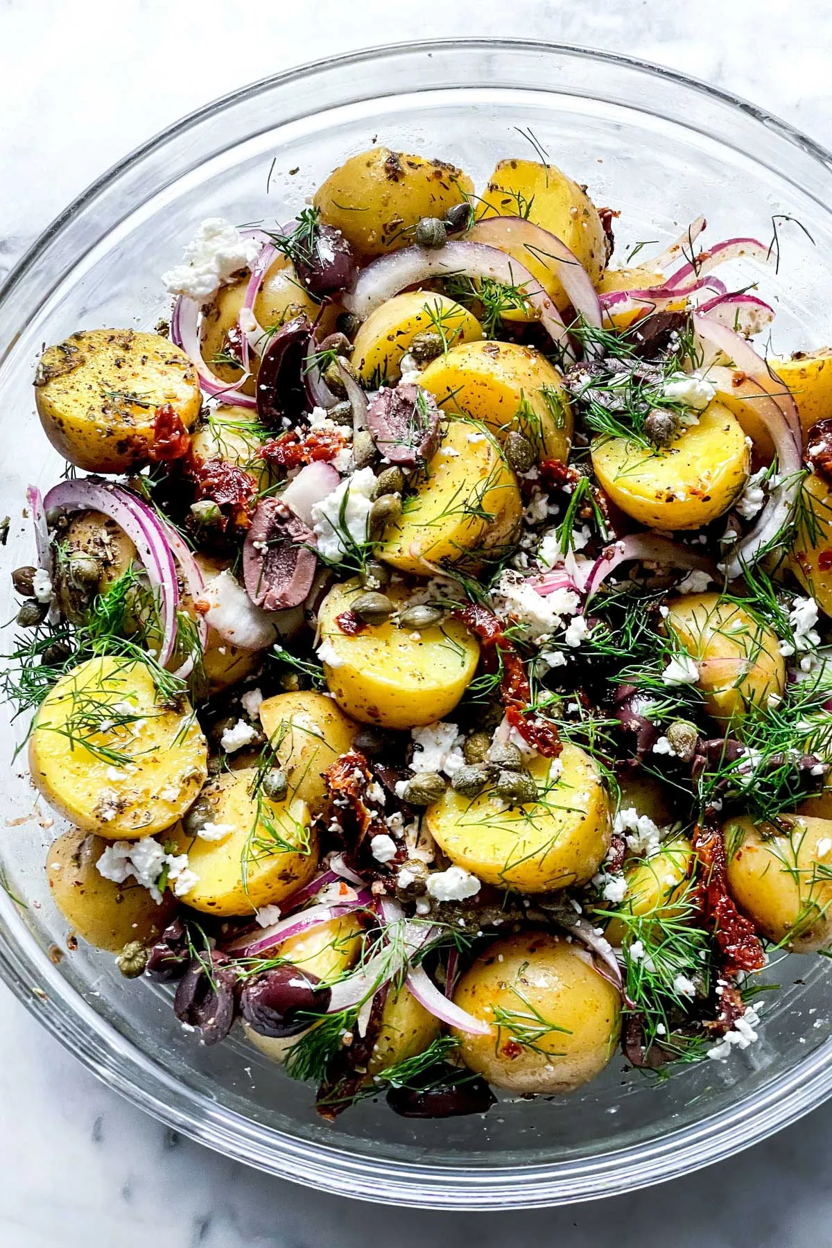 Grilled Greek Potato Salad