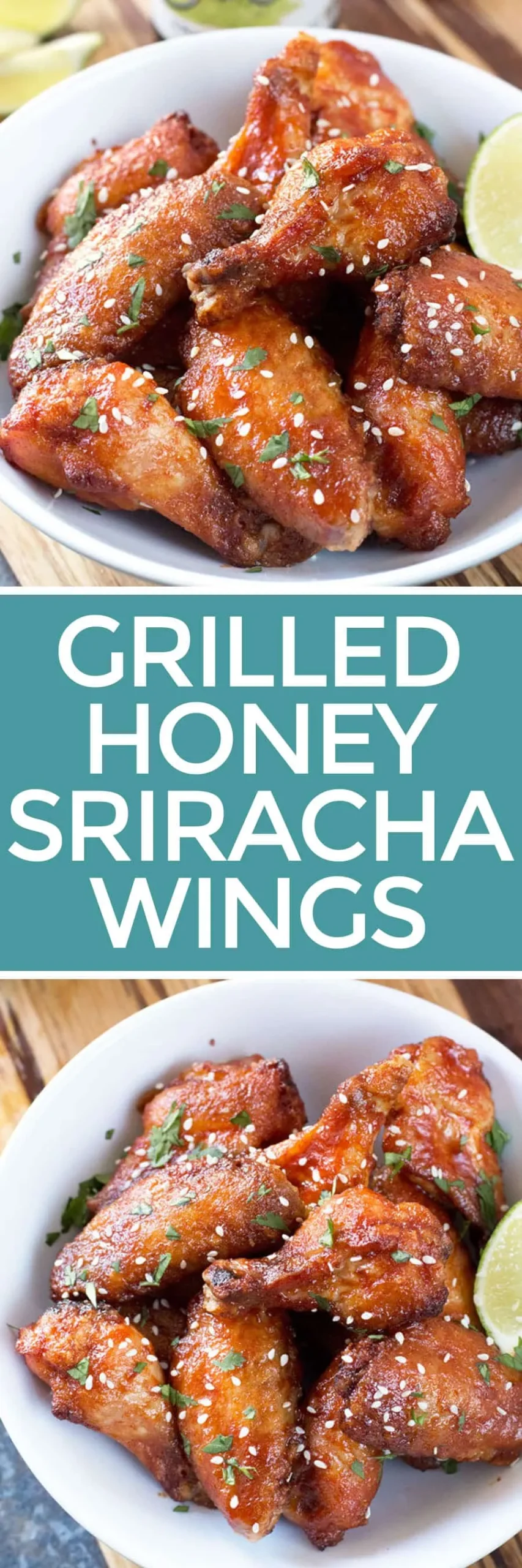 Grilled Honey Sriracha Wings