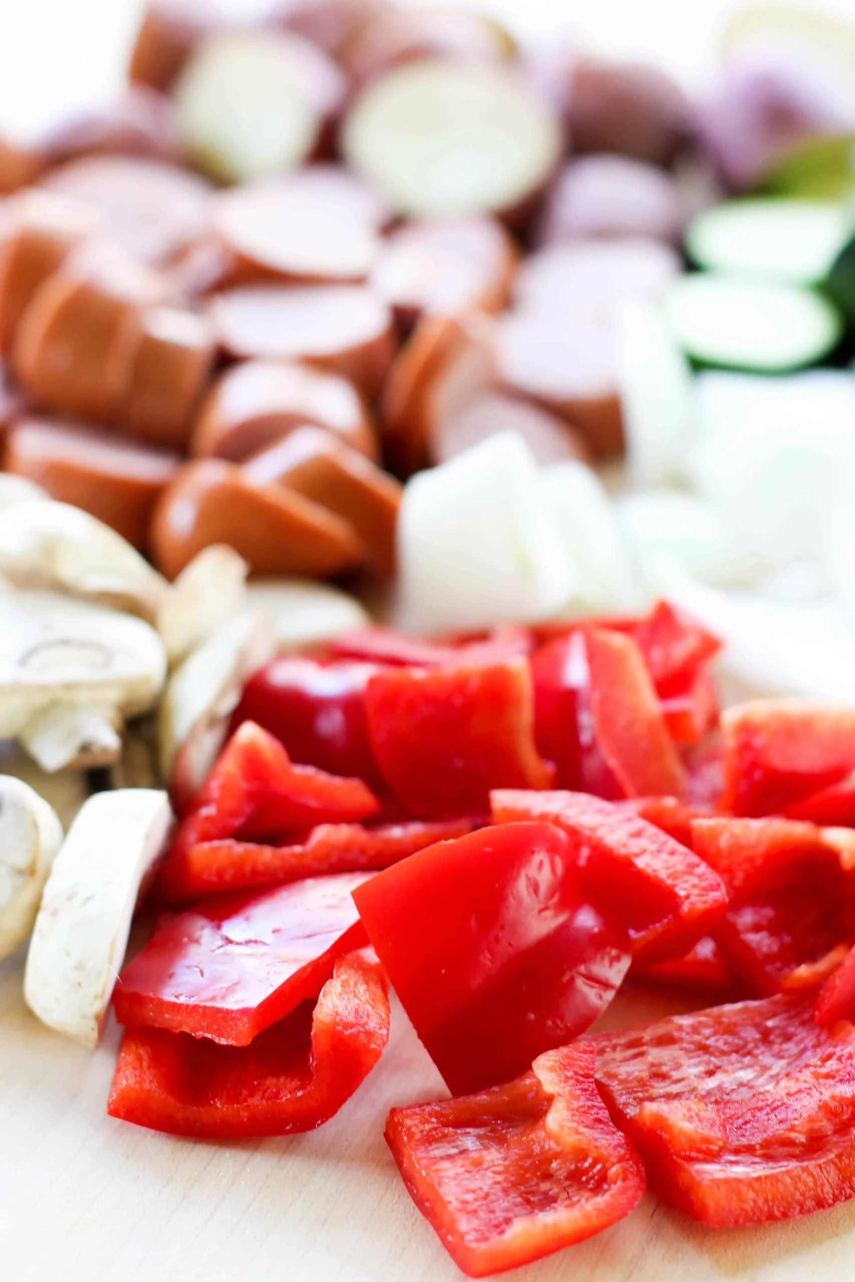 Grilled Kielbasa Vegetable Kabobs