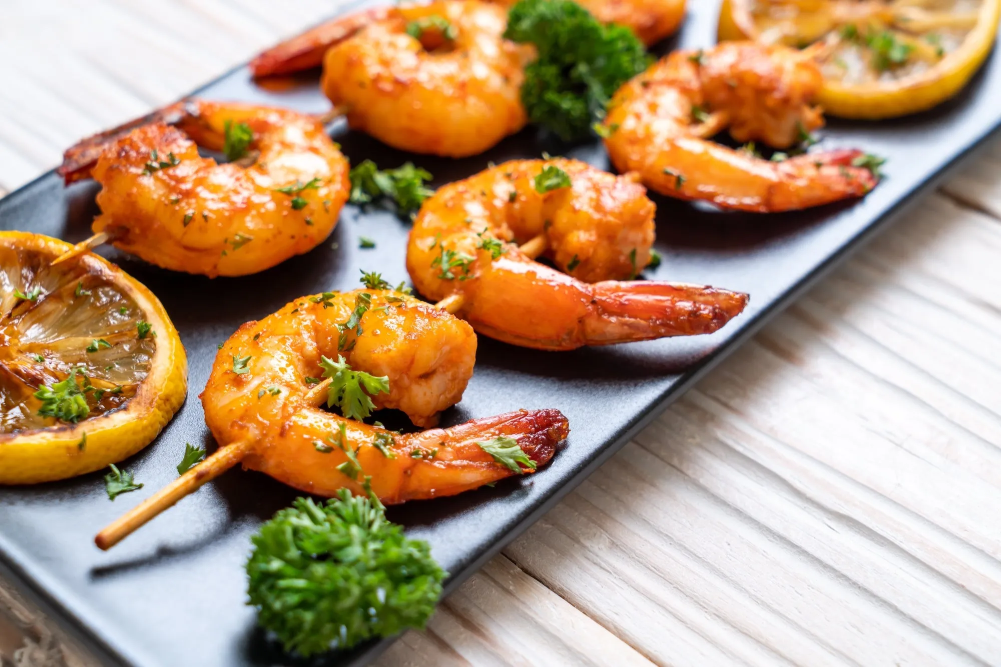 Grilled Lemon and Herb Shrimp