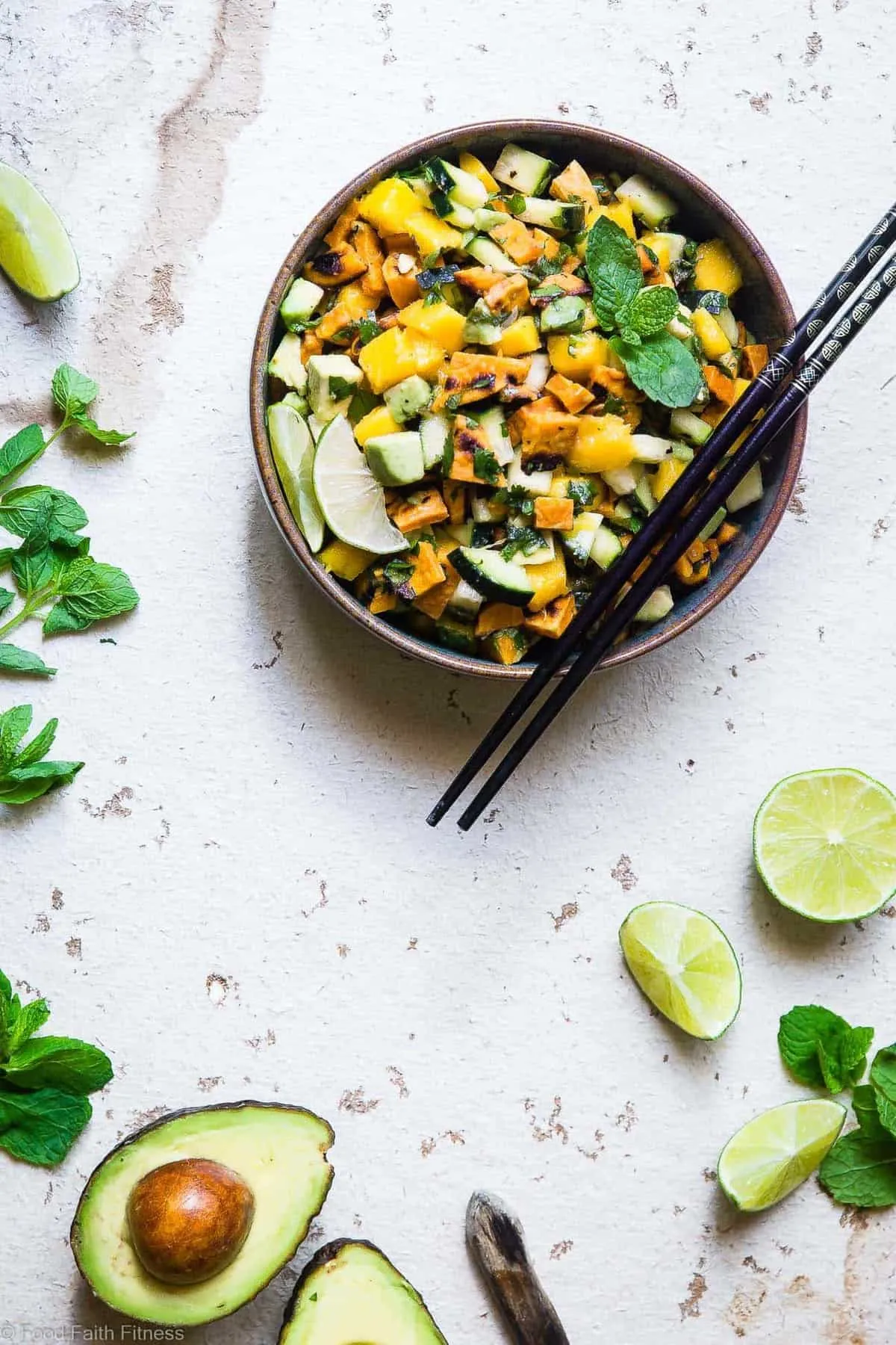 Grilled Mango Sweet Potatoes