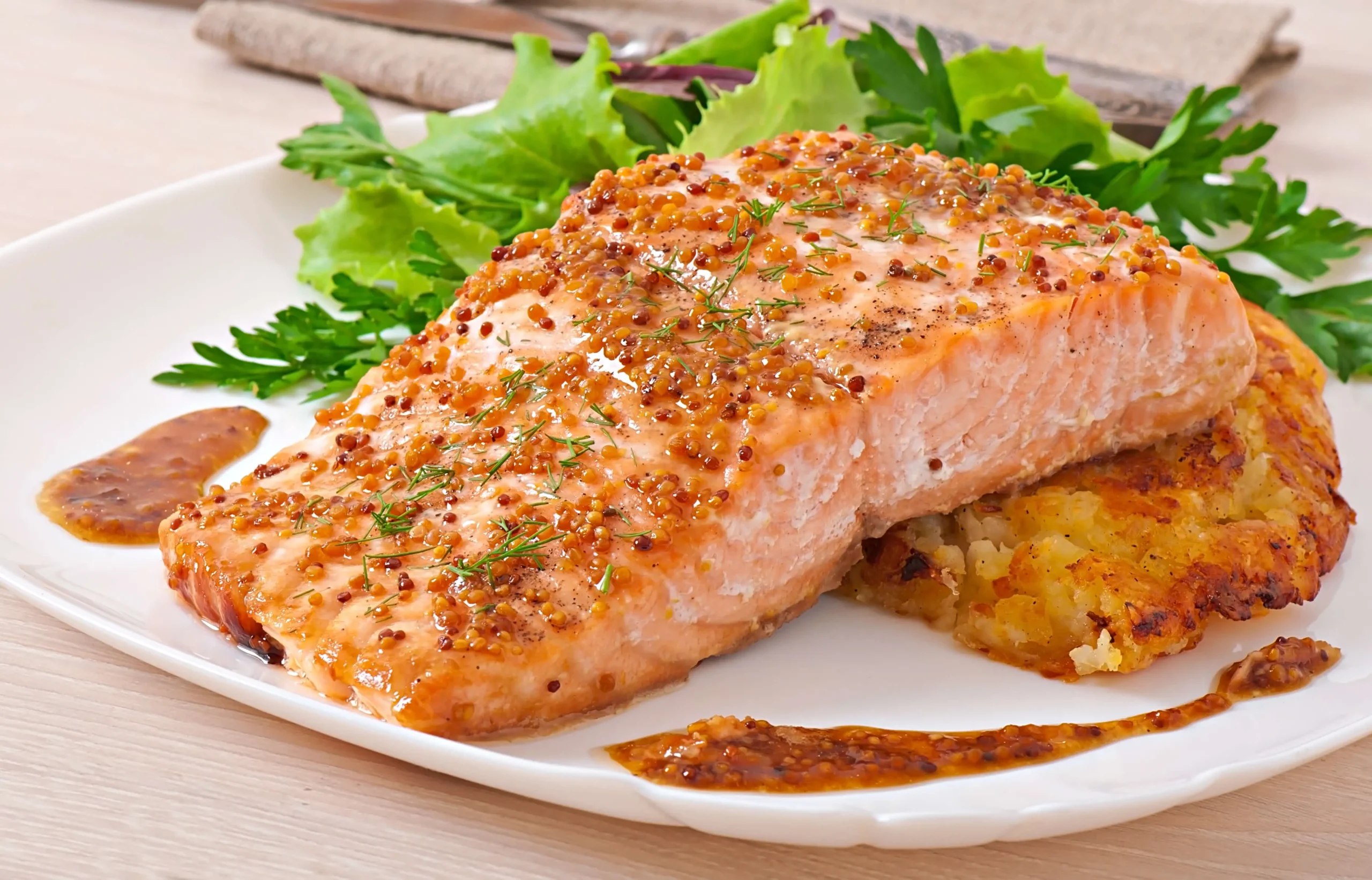 Grilled Maple Dijon Salmon