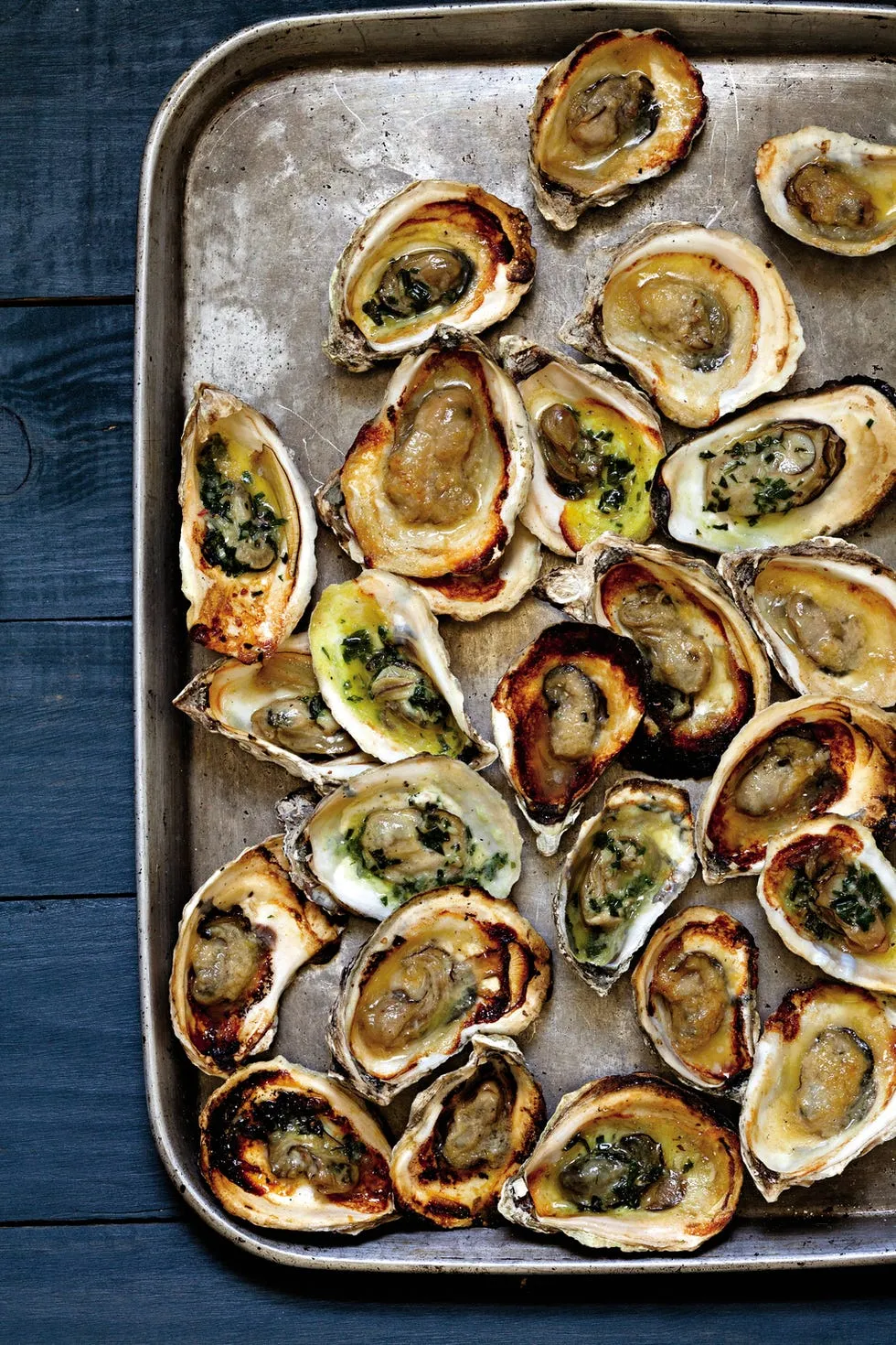 Grilled Oysters Tarragon Butter