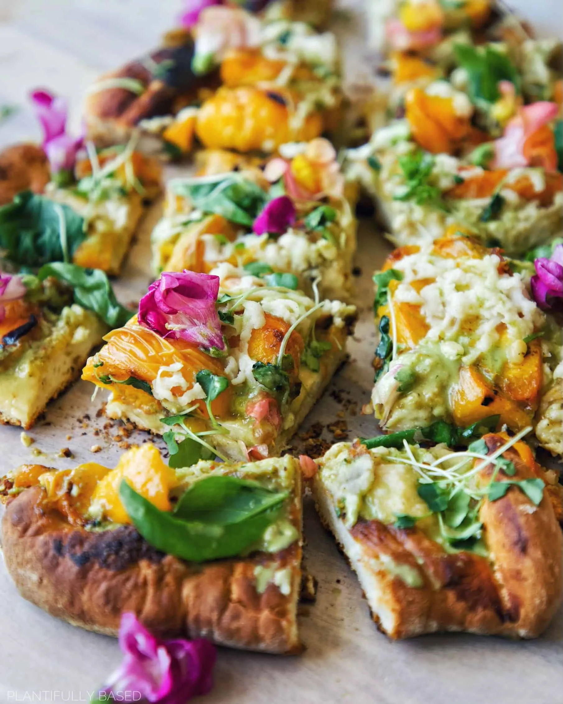 Grilled Peach Pesto and Mozzarella Quesadillas