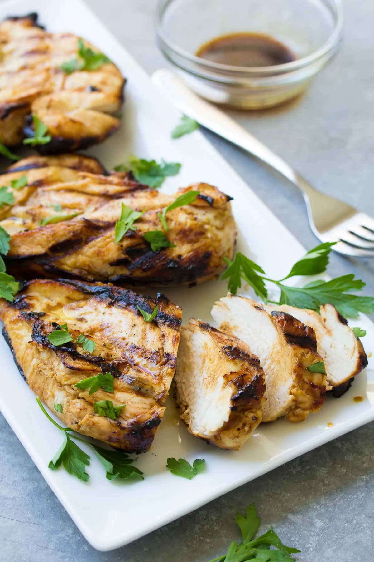 Grilled Peach and Honey Dijon Chicken