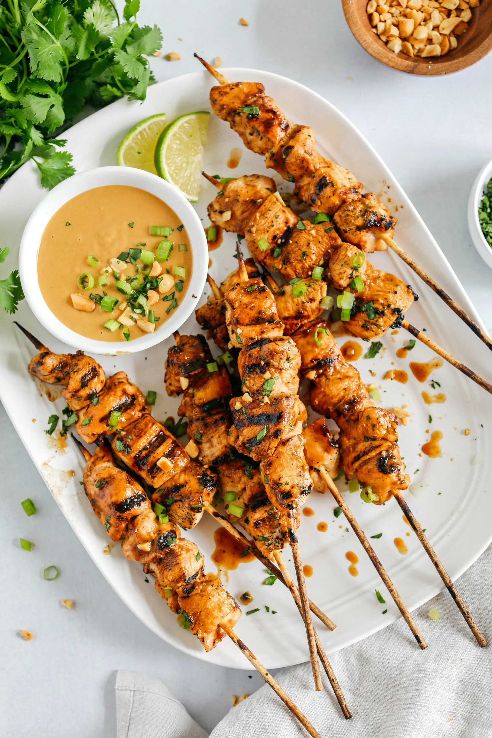 Grilled Peanut Ginger Chicken