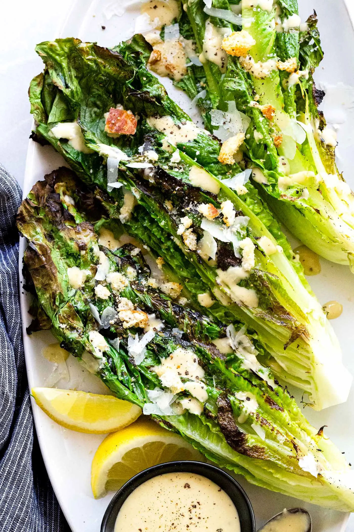 Grilled Romaine Caesar Salad
