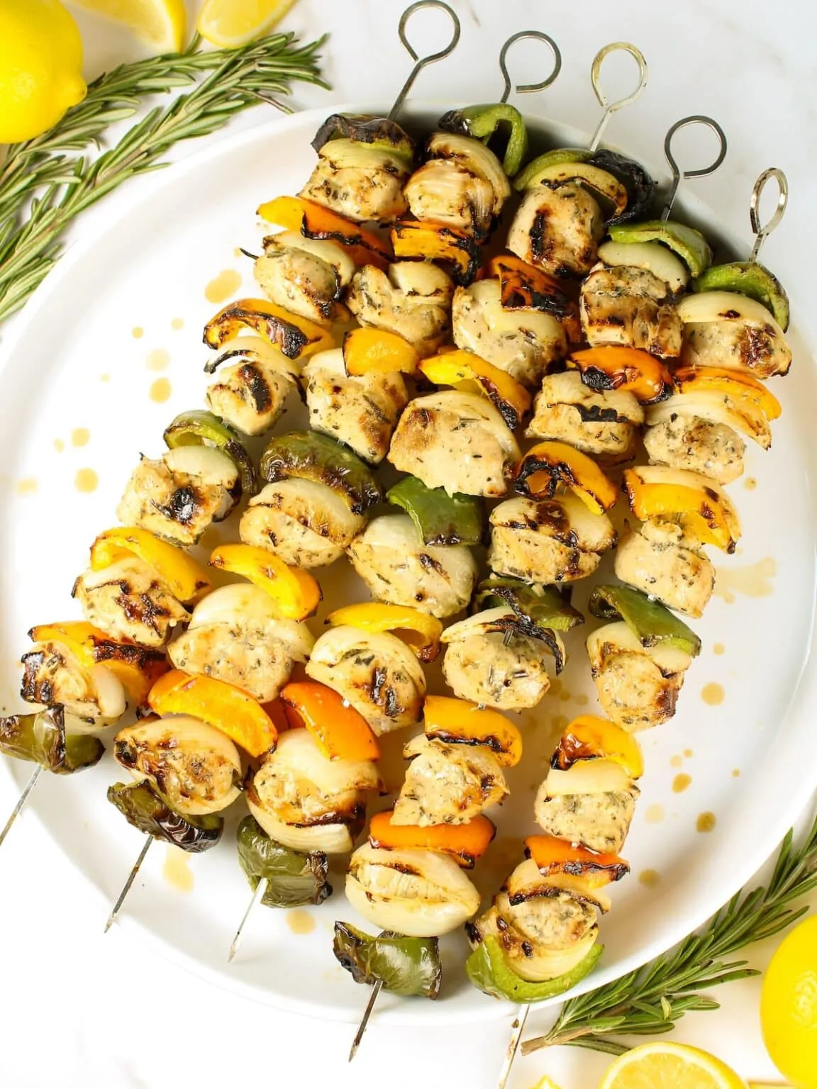 Grilled Rosemary Lemon Chicken Kabob