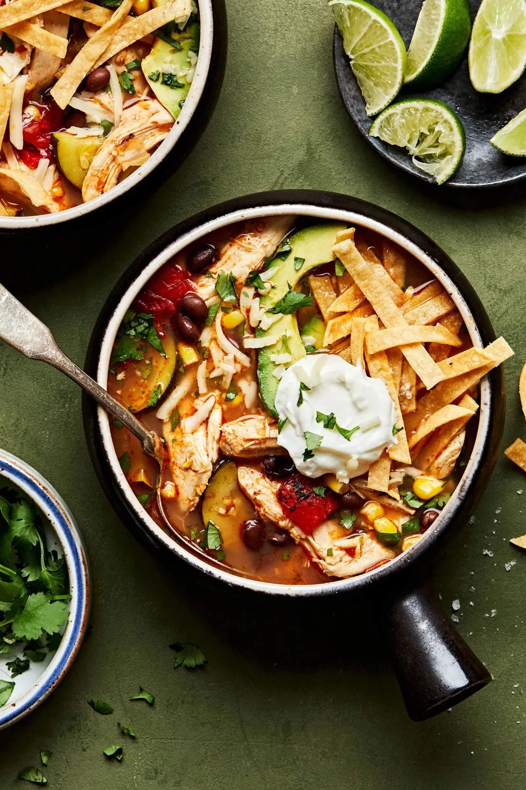 Grilled Tomato and Chipotle Chicken Soup