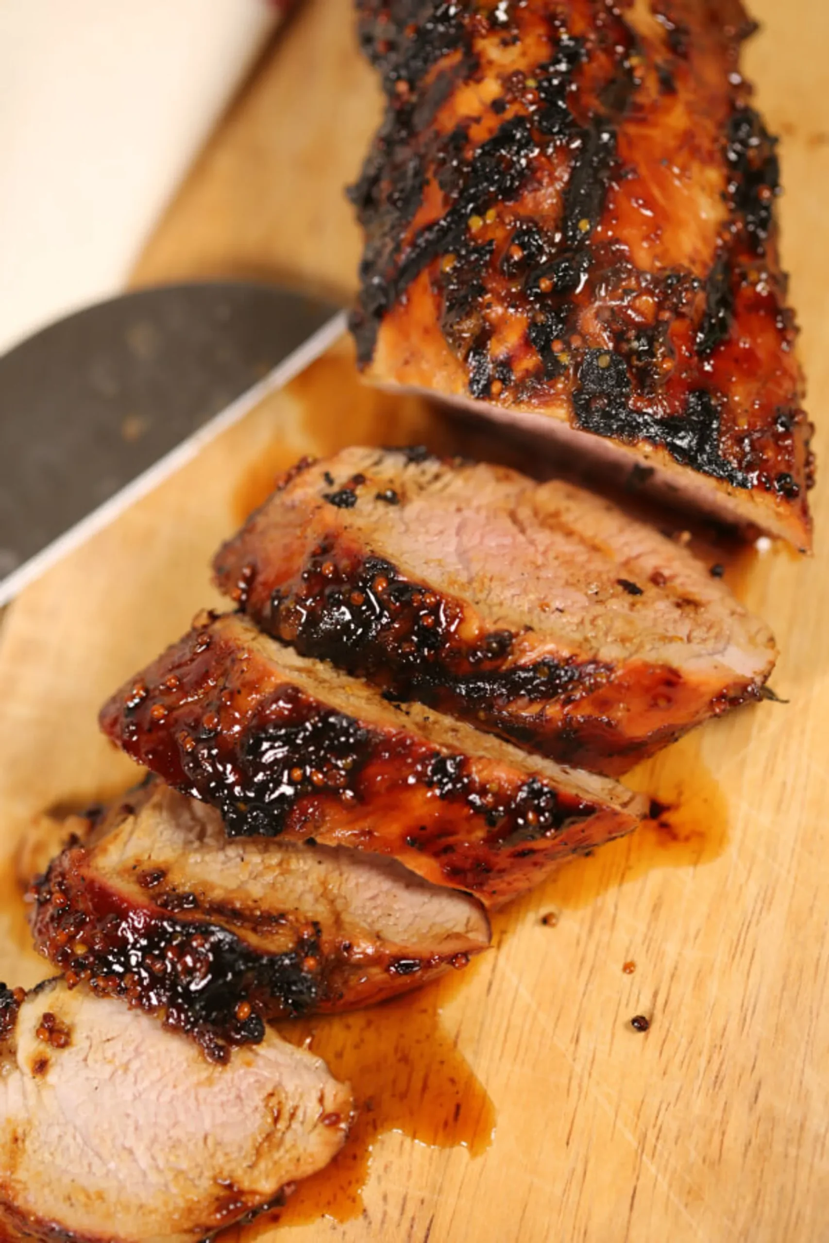 Grilled Whole Pork Loin Sweet and Lightly Spicy Fast Prep and Marinade