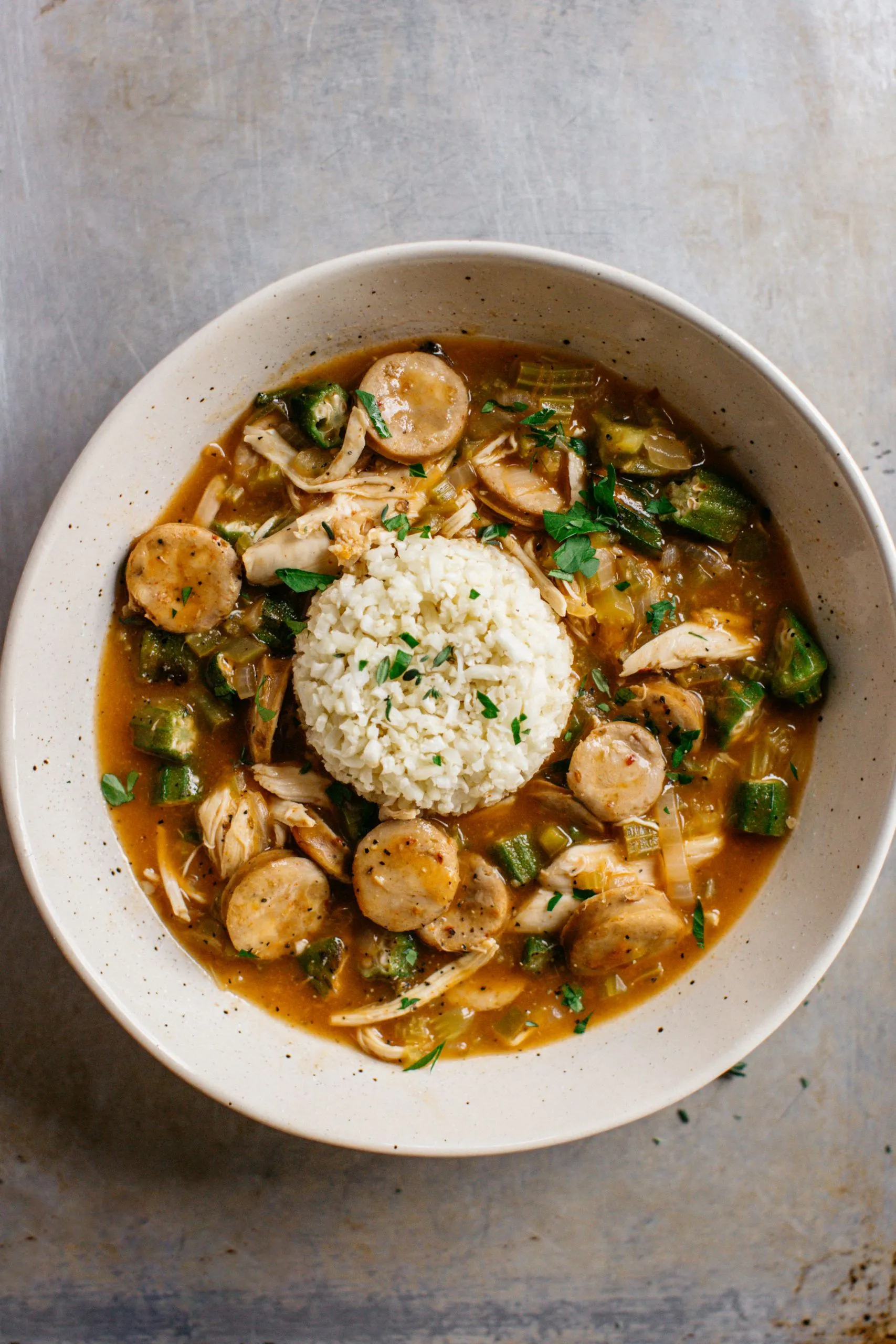 Gumbo Chicken and Sausage Gumbo