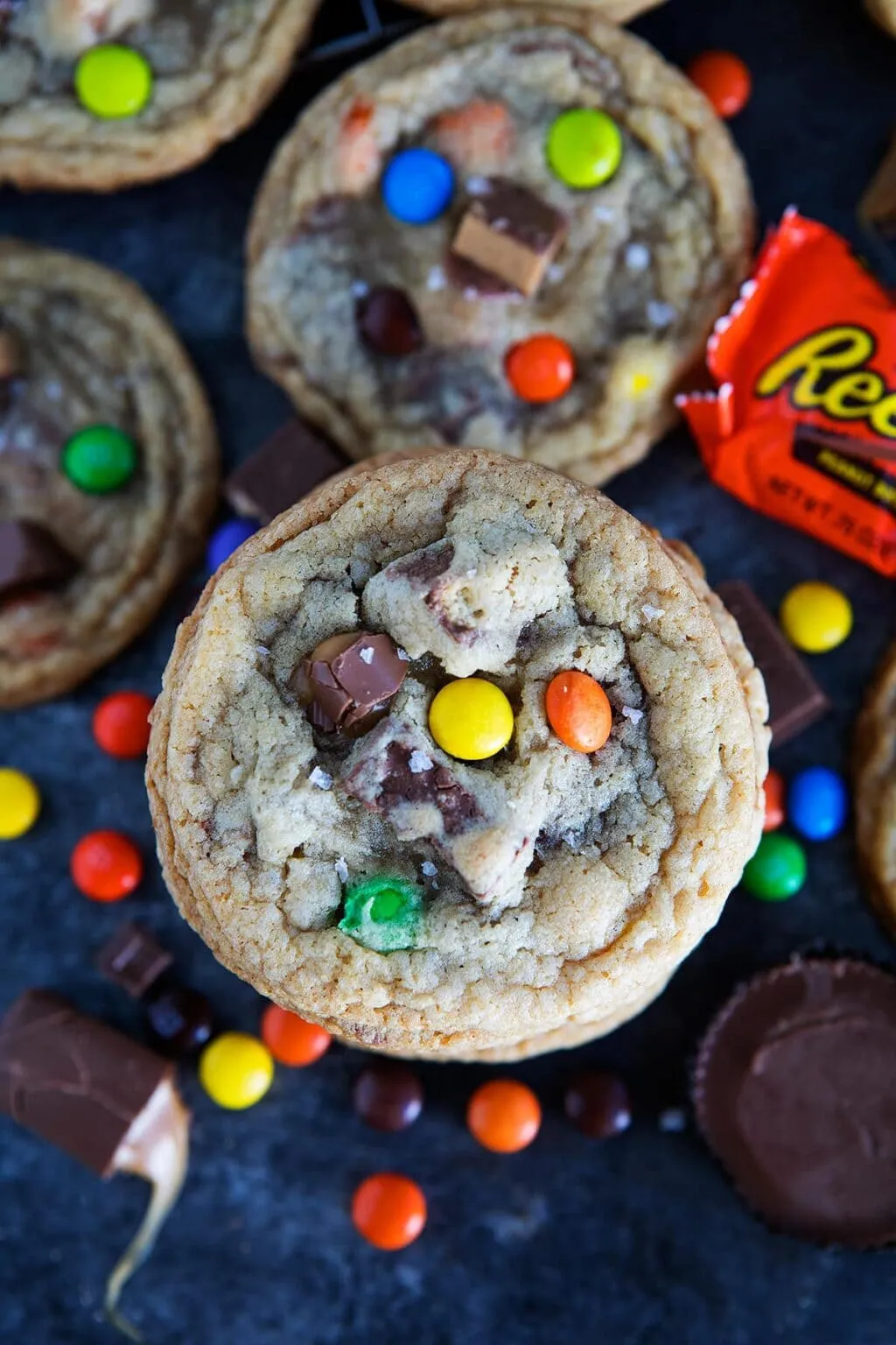 Halloween Candy Overload Cookies