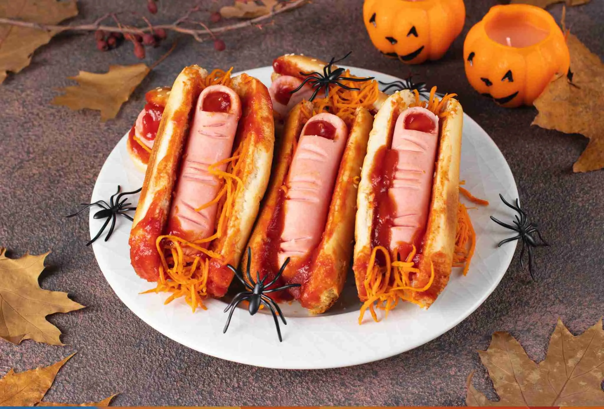 Halloween Finger Hot Dogs