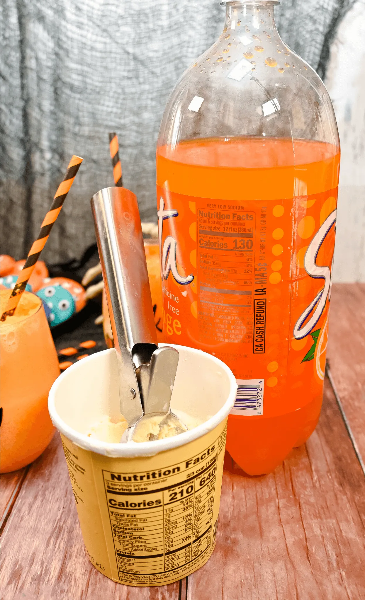 Halloween Ice Cream Floats